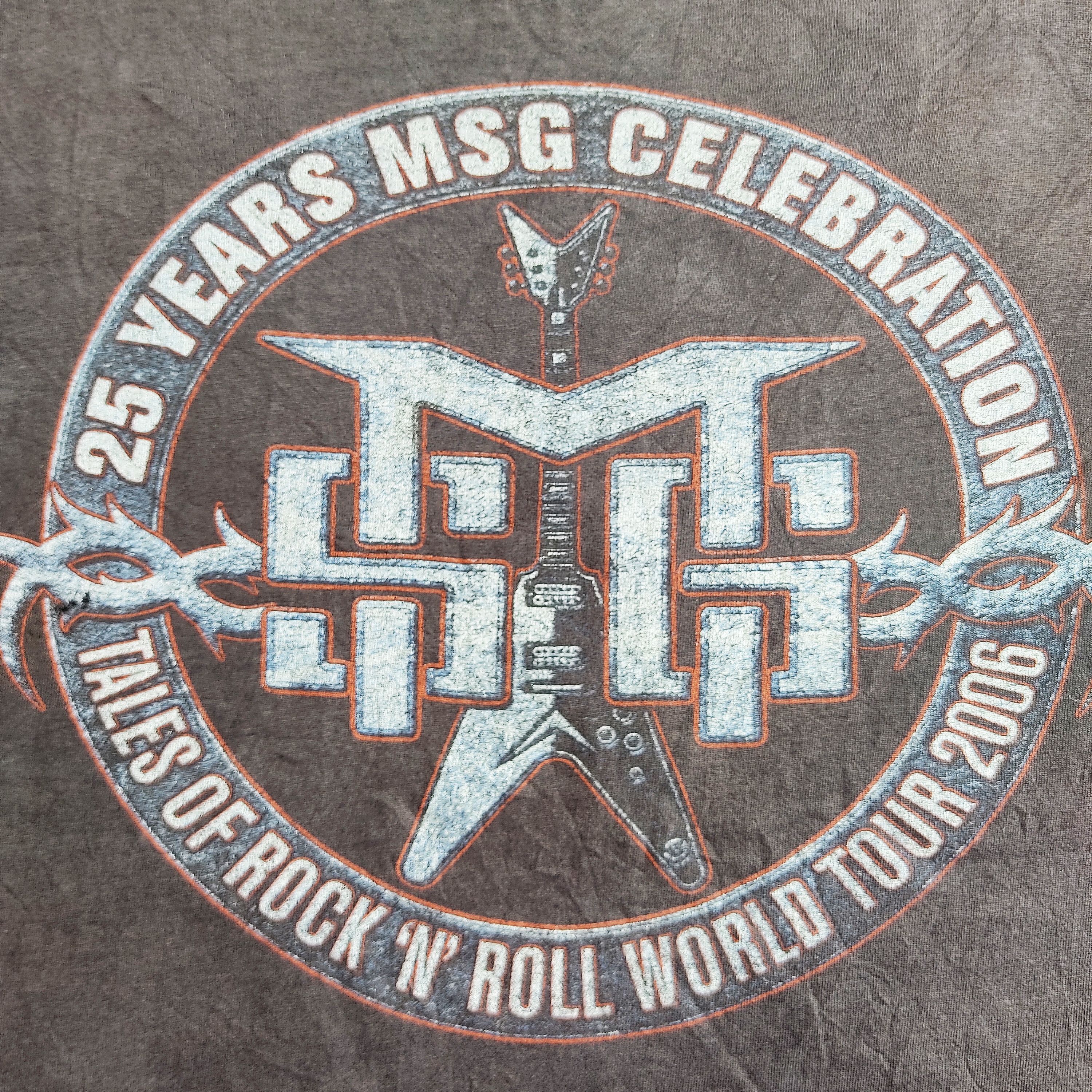 Band Tees Vintage MSG – Black Fade, Beautifully Thrashed Band Tee Size US L / EU 52-54 / 3 - 7 Thumbnail