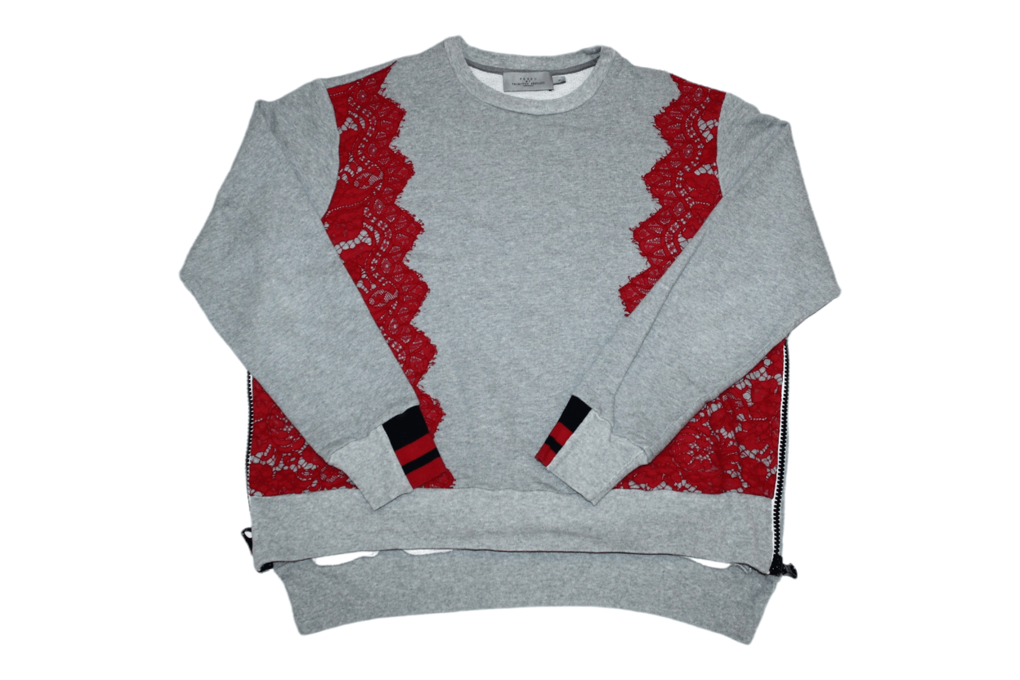 Preen by Thornton Bregrazzi Preen by Thornton Bregrazzi Embroidered Lace Sweatshirt Size S / US 4 / IT 40 - 1 Thumbnail
