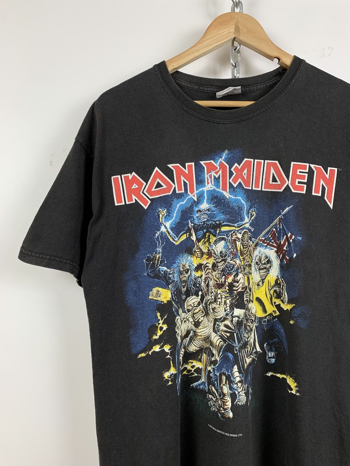 Band Tees 2003 Vintage Iron Maiden Beat Of The Beast Faded Black Tee Size US L / EU 52-54 / 3 - 4 Thumbnail