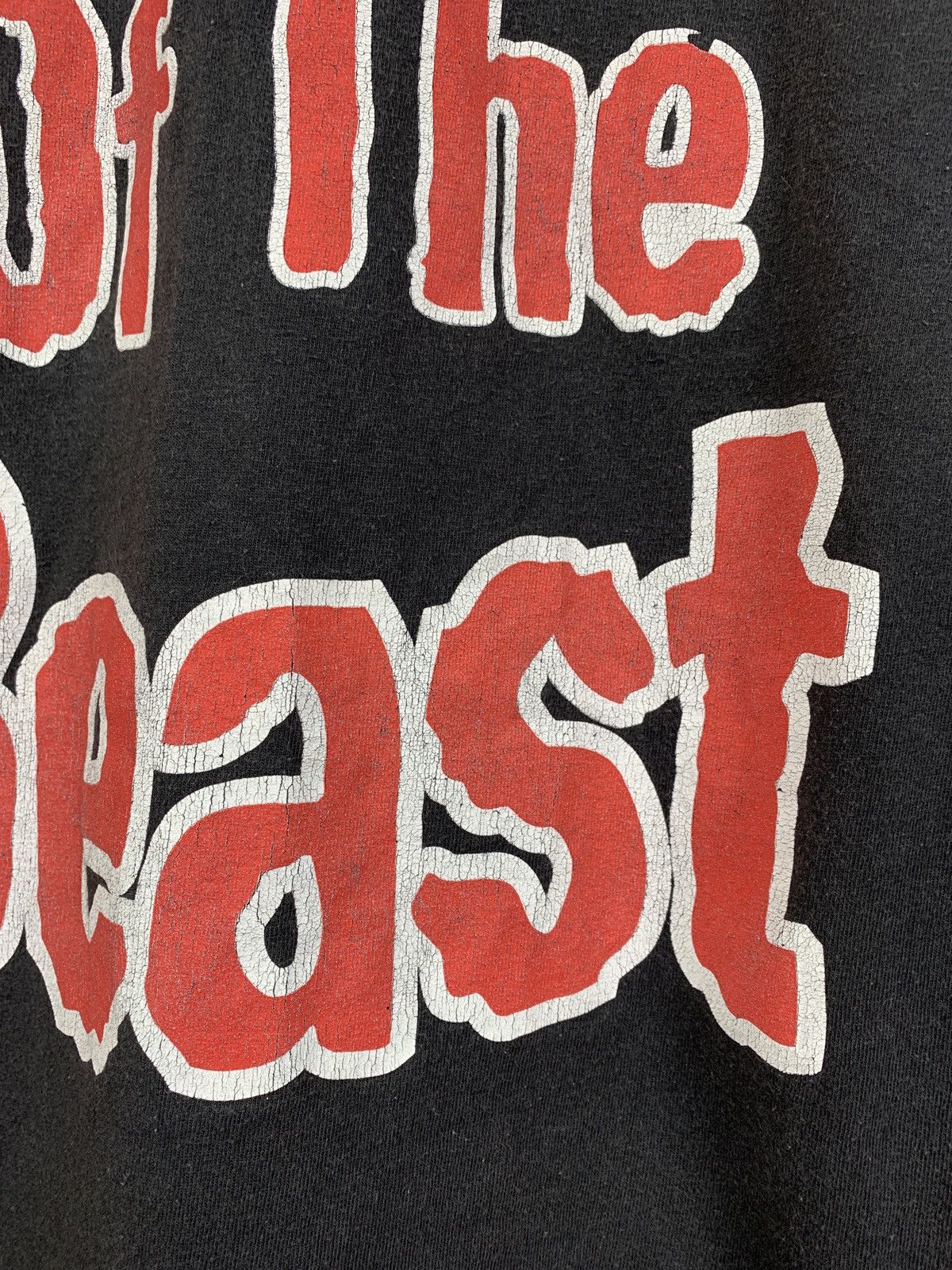 Band Tees 2003 Vintage Iron Maiden Beat Of The Beast Faded Black Tee Size US L / EU 52-54 / 3 - 15 Thumbnail