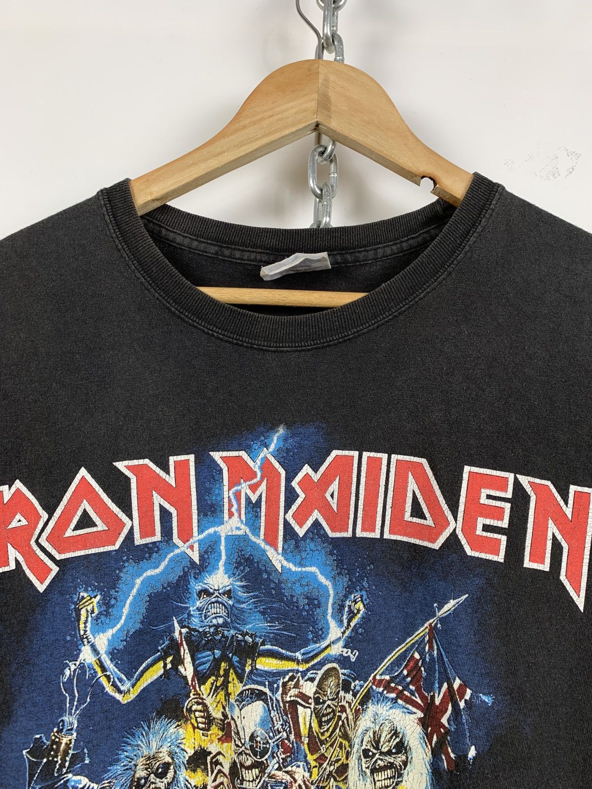 Band Tees 2003 Vintage Iron Maiden Beat Of The Beast Faded Black Tee Size US L / EU 52-54 / 3 - 6 Thumbnail