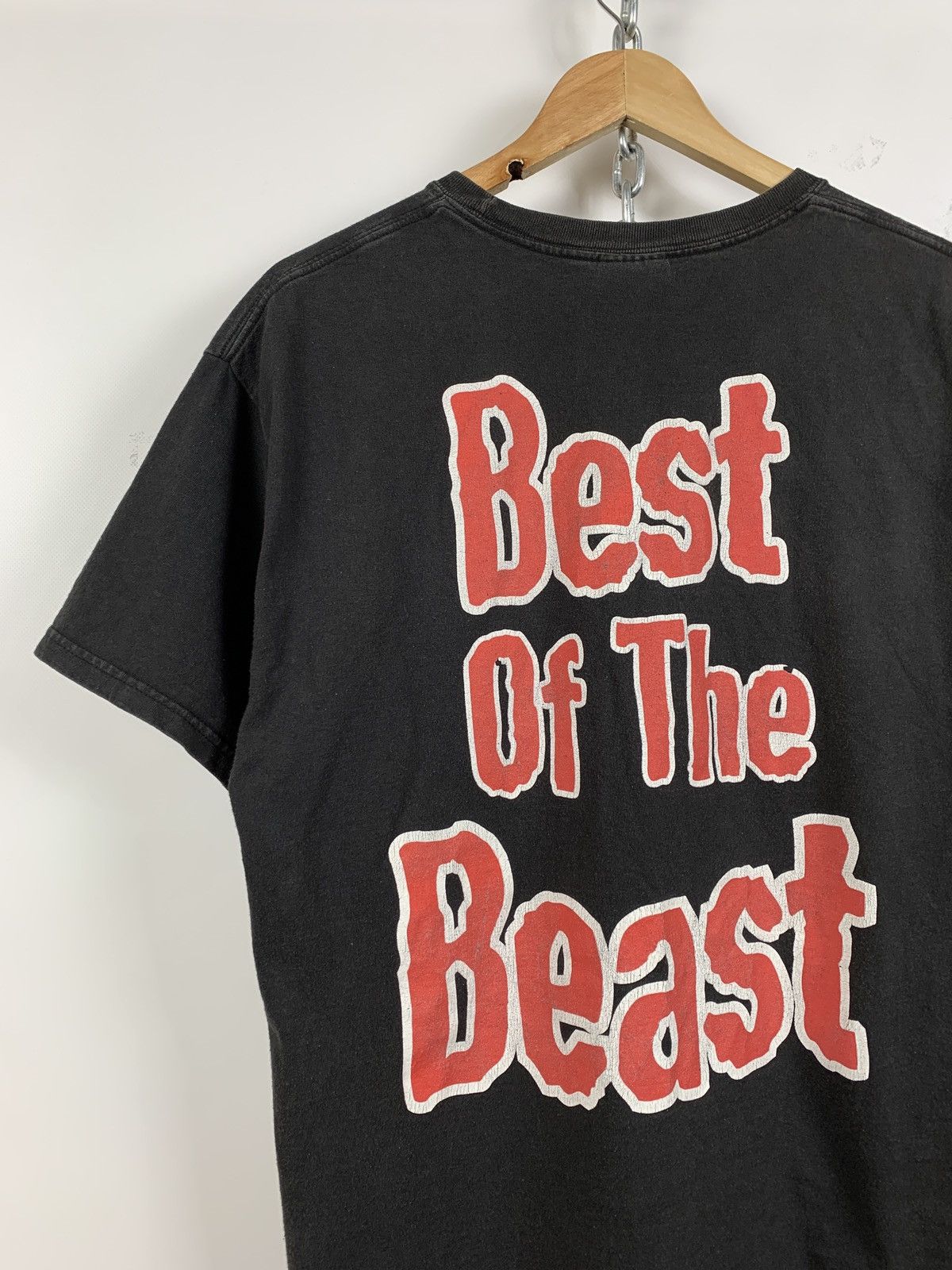 Band Tees 2003 Vintage Iron Maiden Beat Of The Beast Faded Black Tee Size US L / EU 52-54 / 3 - 7 Thumbnail