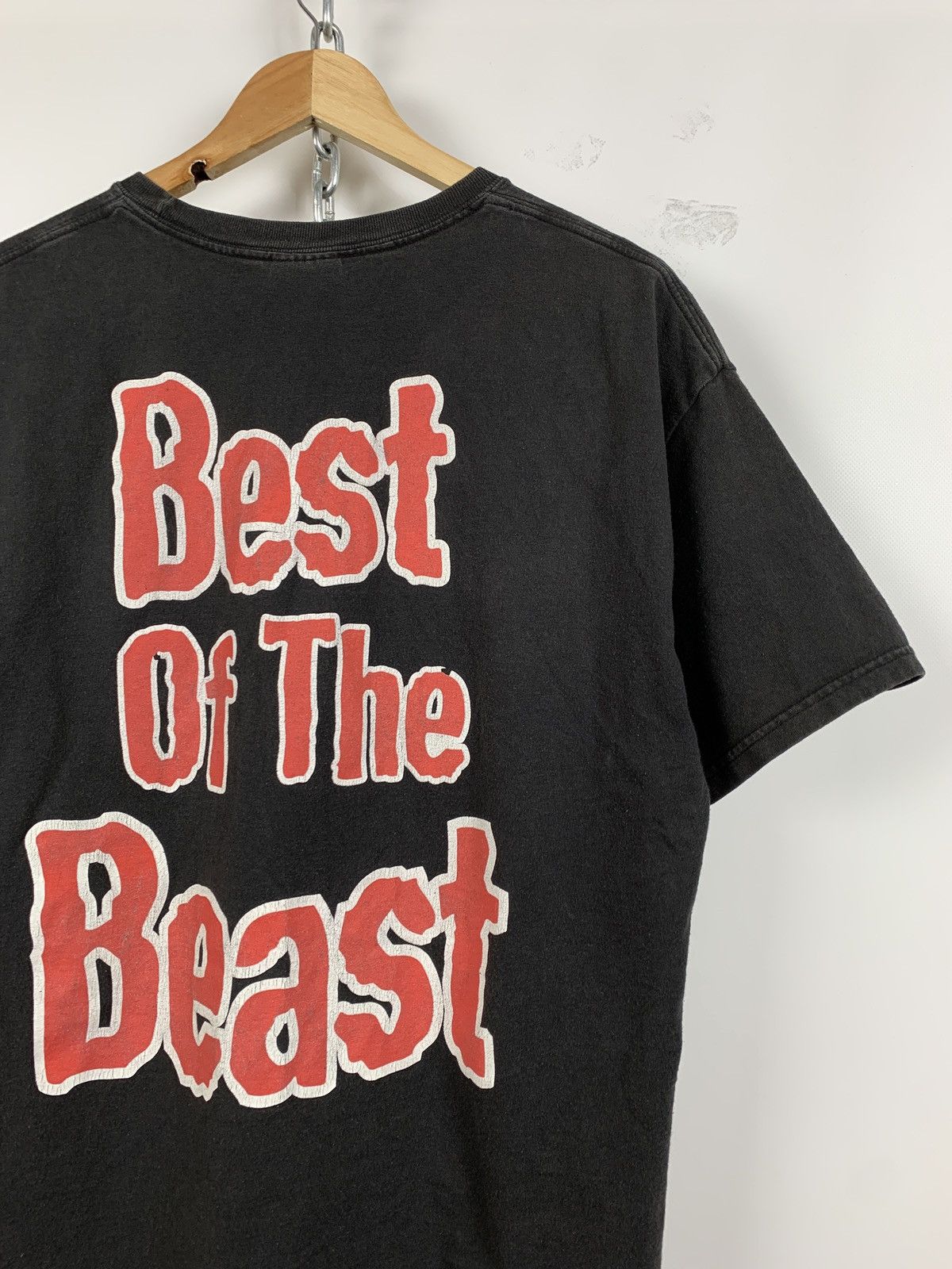 Band Tees 2003 Vintage Iron Maiden Beat Of The Beast Faded Black Tee Size US L / EU 52-54 / 3 - 8 Thumbnail