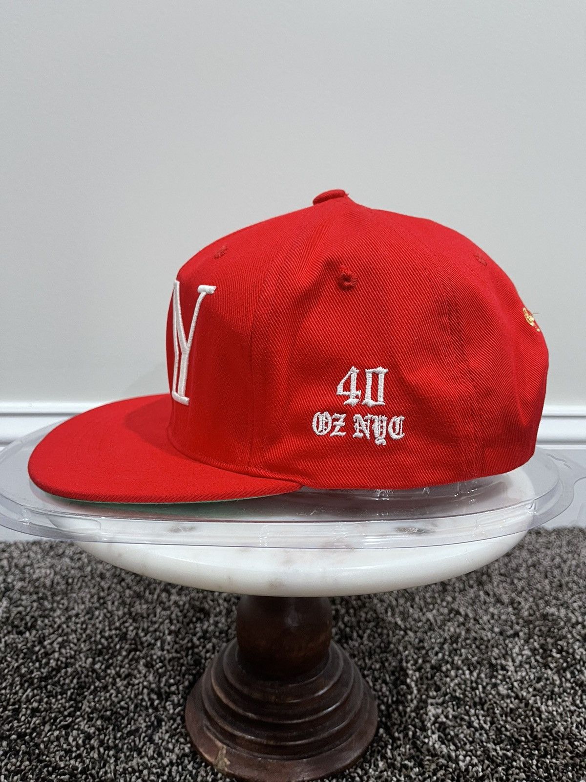 40oz NYC 40 oz Van NY Red Snapback Hat Size ONE SIZE - 7 Thumbnail