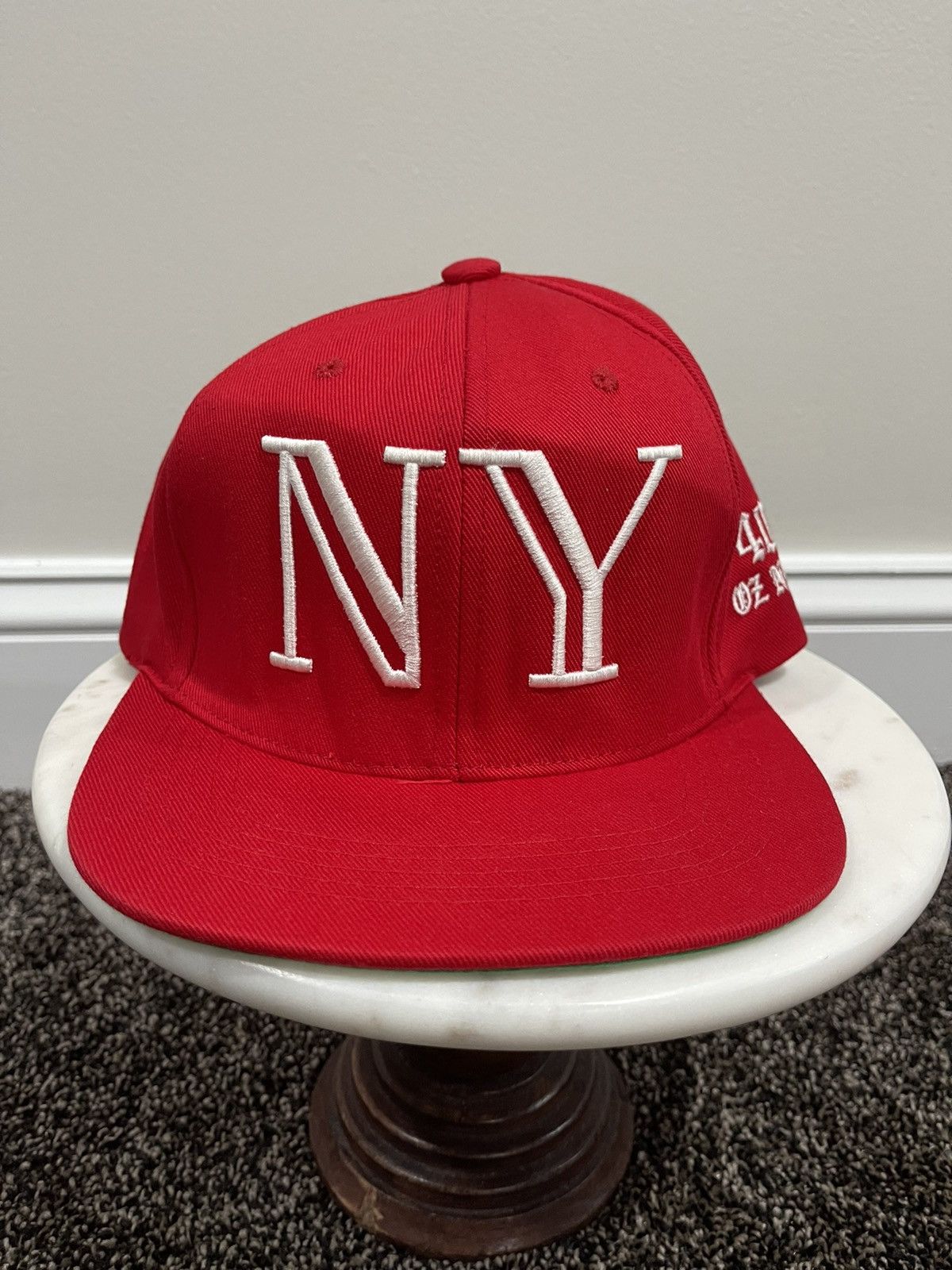 40oz NYC 40 oz Van NY Red Snapback Hat Size ONE SIZE - 8 Thumbnail