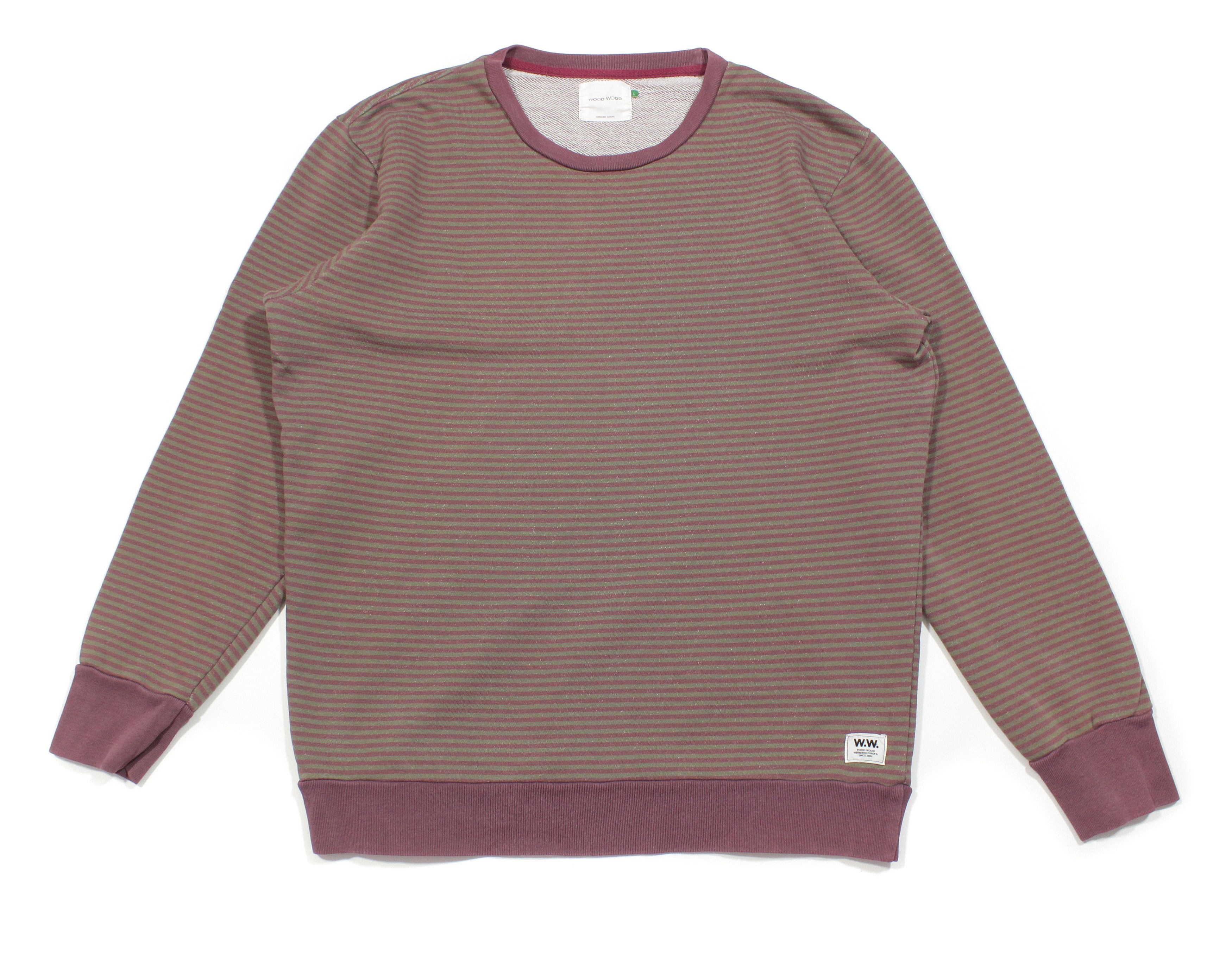 Wood Wood Striped Sweatshirt Size US L / EU 52-54 / 3 - 1 Thumbnail