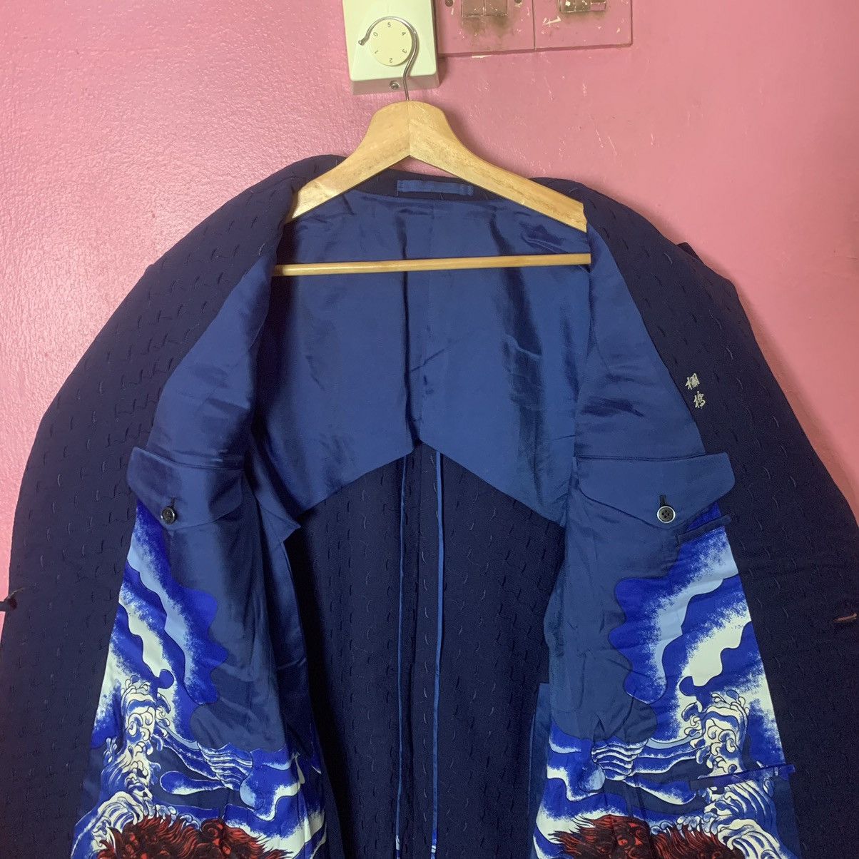 Japanese Brand × Vintage Japanese Vintage With Double Breat Suit Blazer Jacket Size 38R - 7 Thumbnail