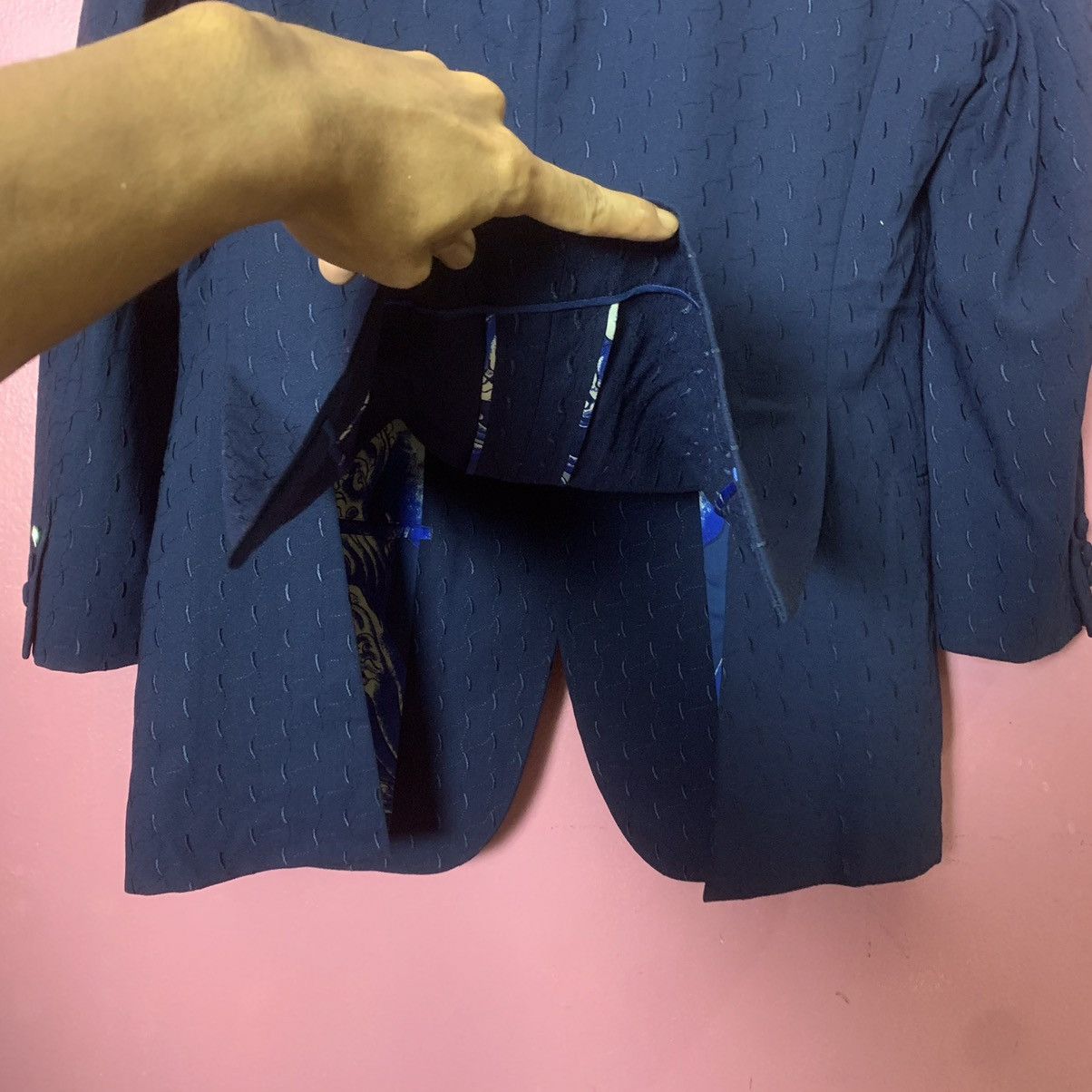 Japanese Brand × Vintage Japanese Vintage With Double Breat Suit Blazer Jacket Size 38R - 5 Thumbnail