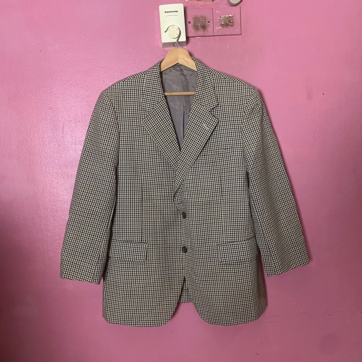 Burberry × Burberry Prorsum × Vintage Vintage Burberrys Blazer Shepherd Check Double Breast Suits Size 38R - 1 Thumbnail