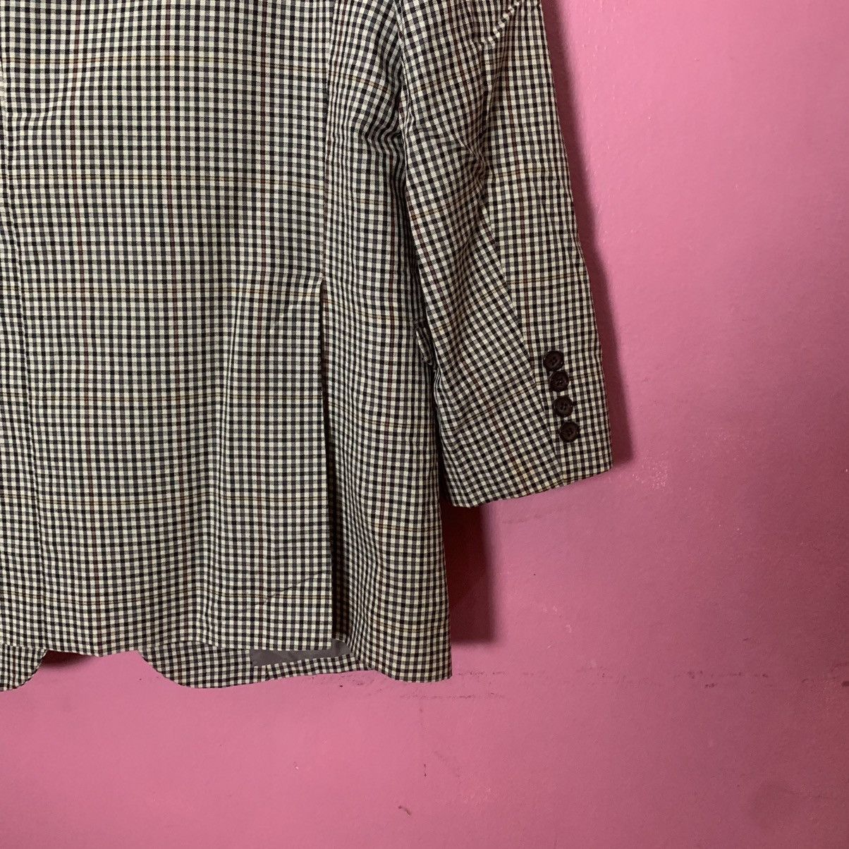 Burberry × Burberry Prorsum × Vintage Vintage Burberrys Blazer Shepherd Check Double Breast Suits Size 38R - 7 Thumbnail