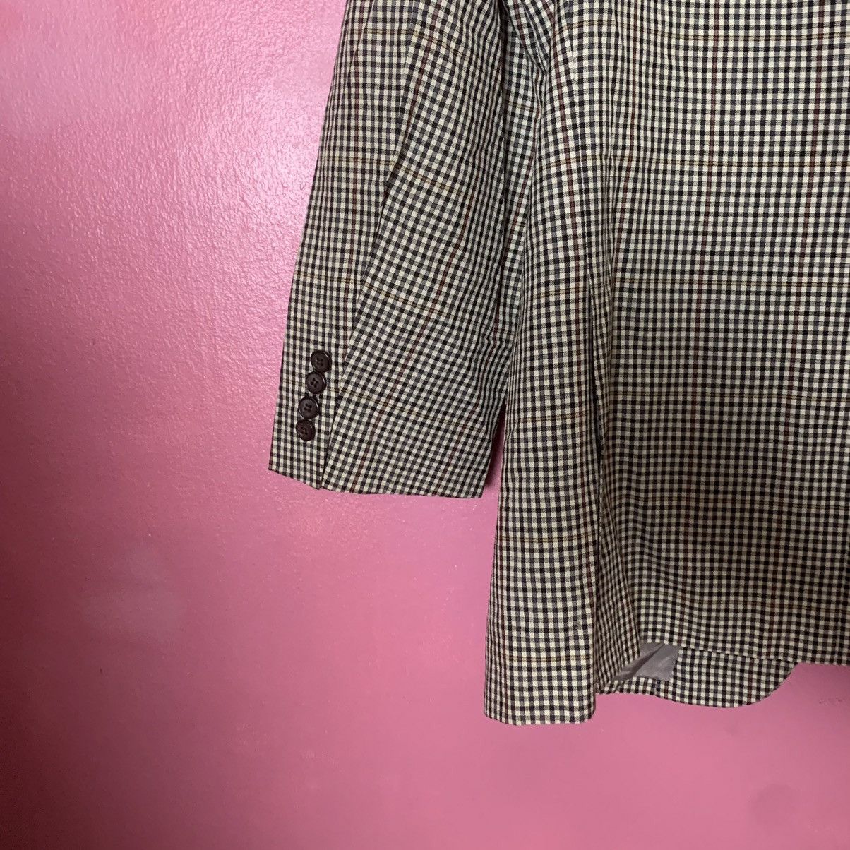 Burberry × Burberry Prorsum × Vintage Vintage Burberrys Blazer Shepherd Check Double Breast Suits Size 38R - 6 Thumbnail