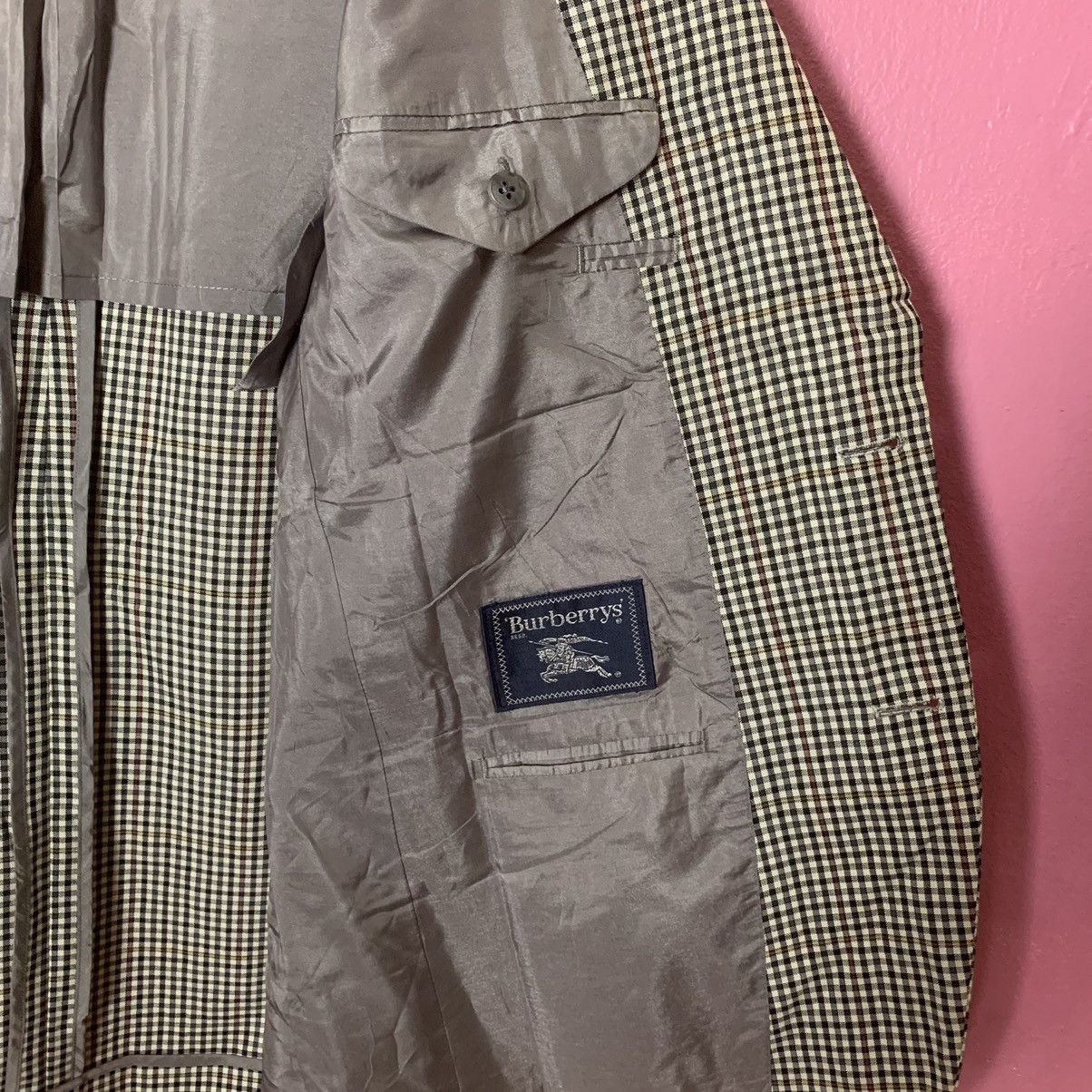 Burberry × Burberry Prorsum × Vintage Vintage Burberrys Blazer Shepherd Check Double Breast Suits Size 38R - 12 Thumbnail