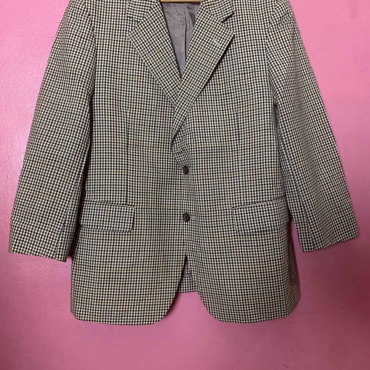 Burberry × Burberry Prorsum × Vintage Vintage Burberrys Blazer Shepherd Check Double Breast Suits Size 38R - 3 Thumbnail