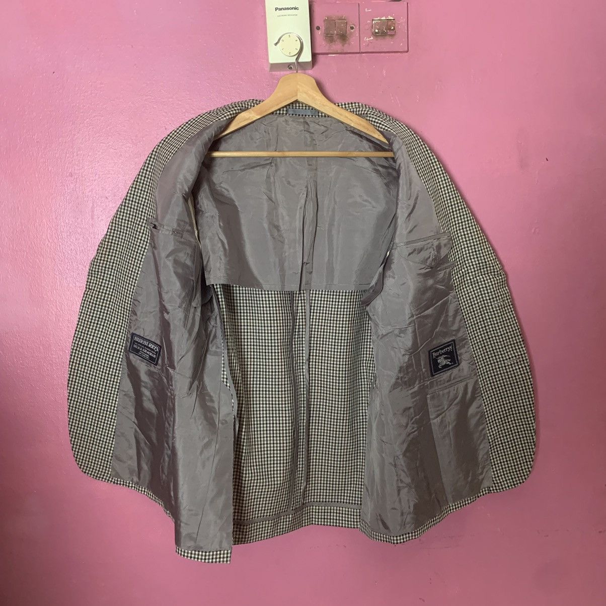 Burberry × Burberry Prorsum × Vintage Vintage Burberrys Blazer Shepherd Check Double Breast Suits Size 38R - 9 Thumbnail