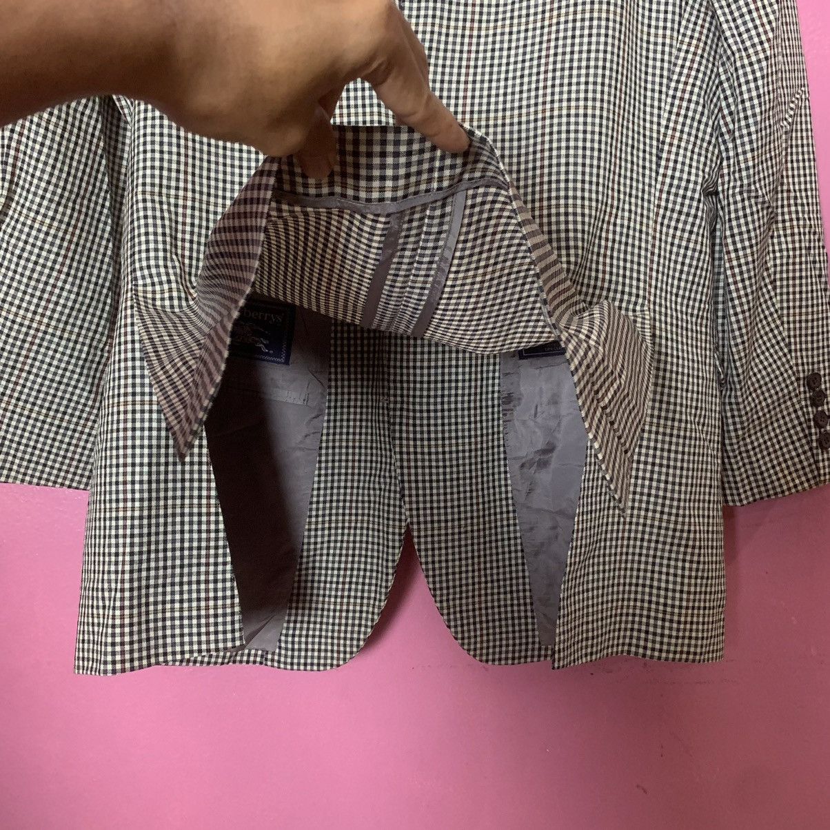 Burberry × Burberry Prorsum × Vintage Vintage Burberrys Blazer Shepherd Check Double Breast Suits Size 38R - 8 Thumbnail