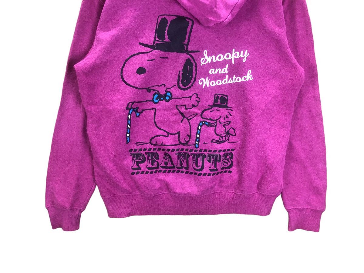 Vintage Peanuts Woodstock Big Print Hoodie Full Zipper
