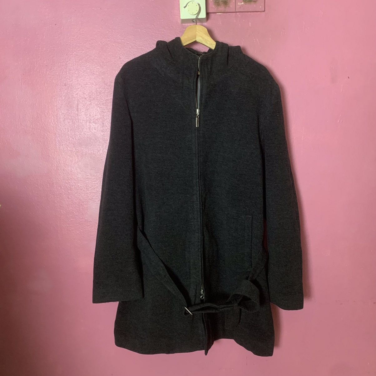 Gaultier Homme Objet × Jean Paul Gaultier Vintage Gaultier Object Homme Zipper Wool Jacket With Belts Size US M / EU 48-50 / 2 - 1 Thumbnail