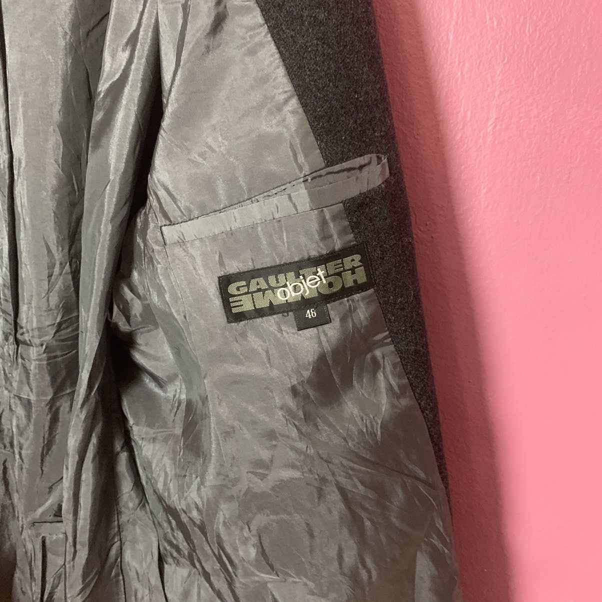 Gaultier Homme Objet × Jean Paul Gaultier Vintage Gaultier Object Homme Zipper Wool Jacket With Belts Size US M / EU 48-50 / 2 - 13 Thumbnail
