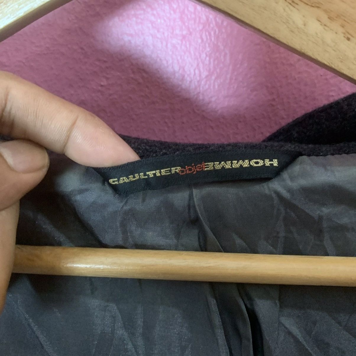 Gaultier Homme Objet × Jean Paul Gaultier Vintage Gaultier Object Homme Zipper Wool Jacket With Belts Size US M / EU 48-50 / 2 - 14 Thumbnail