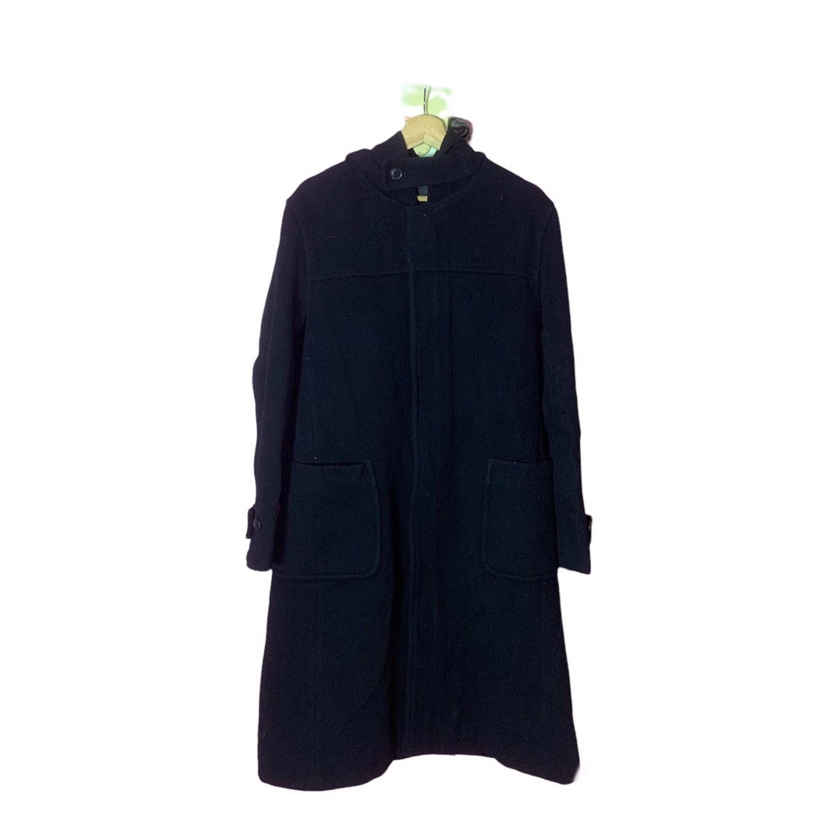 Vintage PPFM Zipper Hoodie Wool Long Jacket