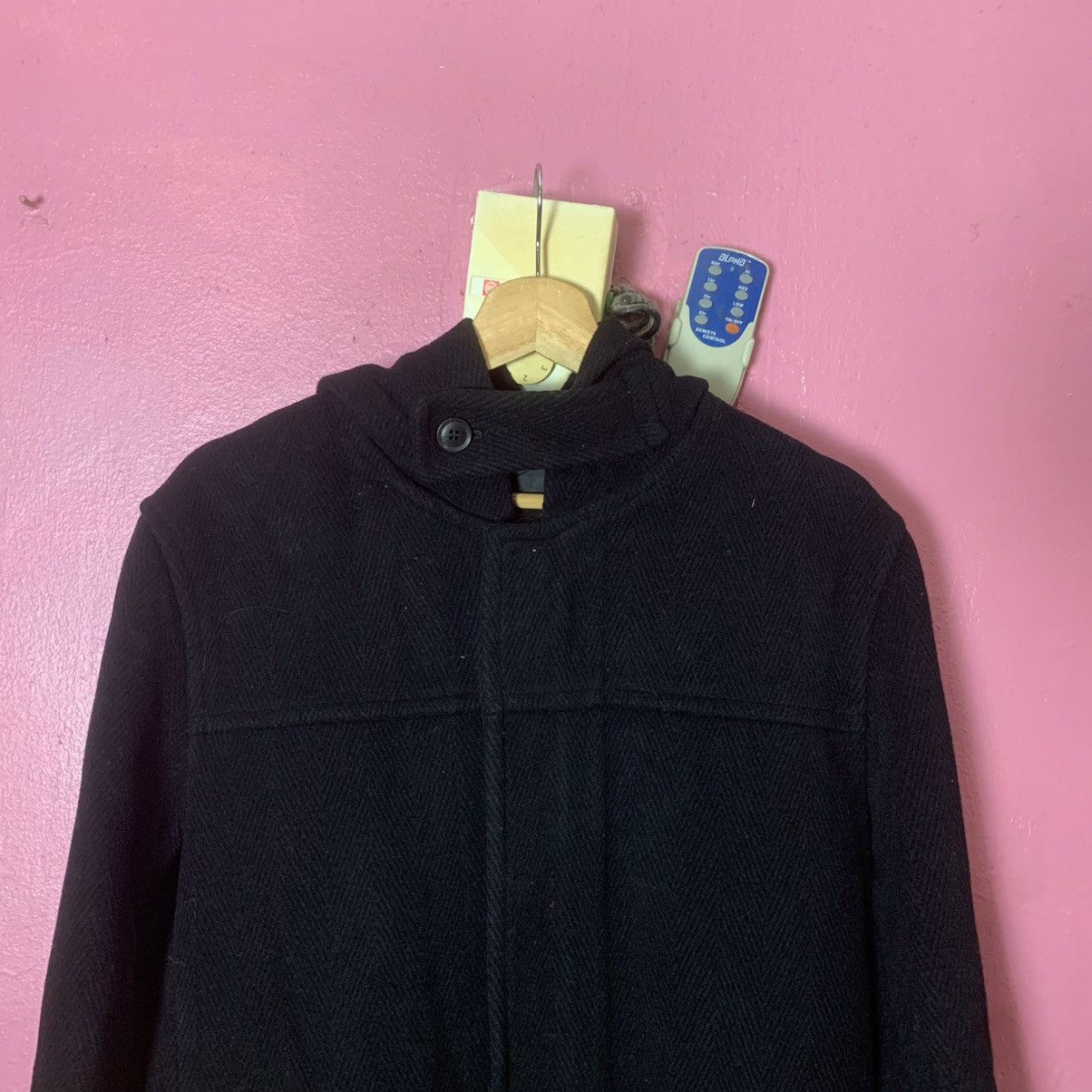 Japanese Brand × PPFM × Vintage Vintage PPFM Zipper Hoodie Wool Long Jacket Size US M / EU 48-50 / 2 - 2 Thumbnail
