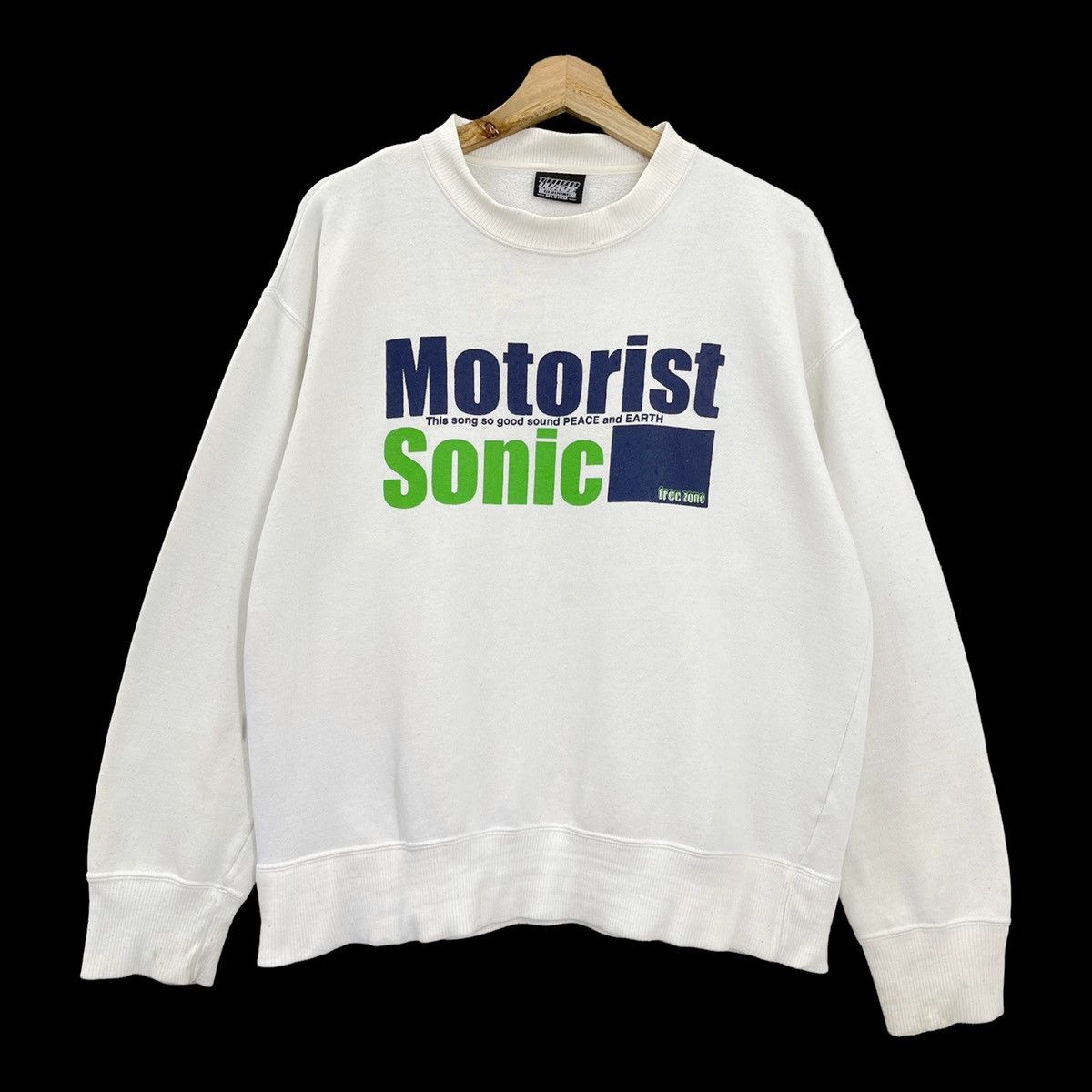 Japanese Brand Motorist Sonic Big Logo Crew Neck Sweatshirt Size M Size US M / EU 48-50 / 2 - 1 Thumbnail