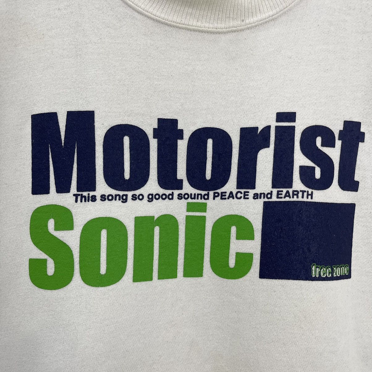 Japanese Brand Motorist Sonic Big Logo Crew Neck Sweatshirt Size M Size US M / EU 48-50 / 2 - 5 Thumbnail