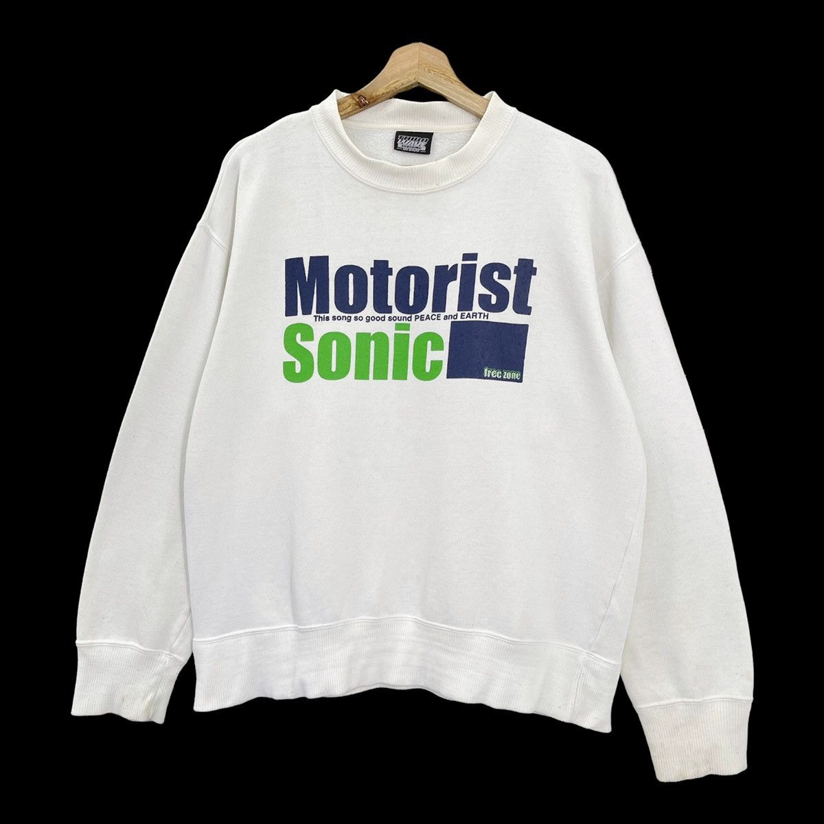 Japanese Brand Motorist Sonic Big Logo Crew Neck Sweatshirt Size M Size US M / EU 48-50 / 2 - 3 Thumbnail