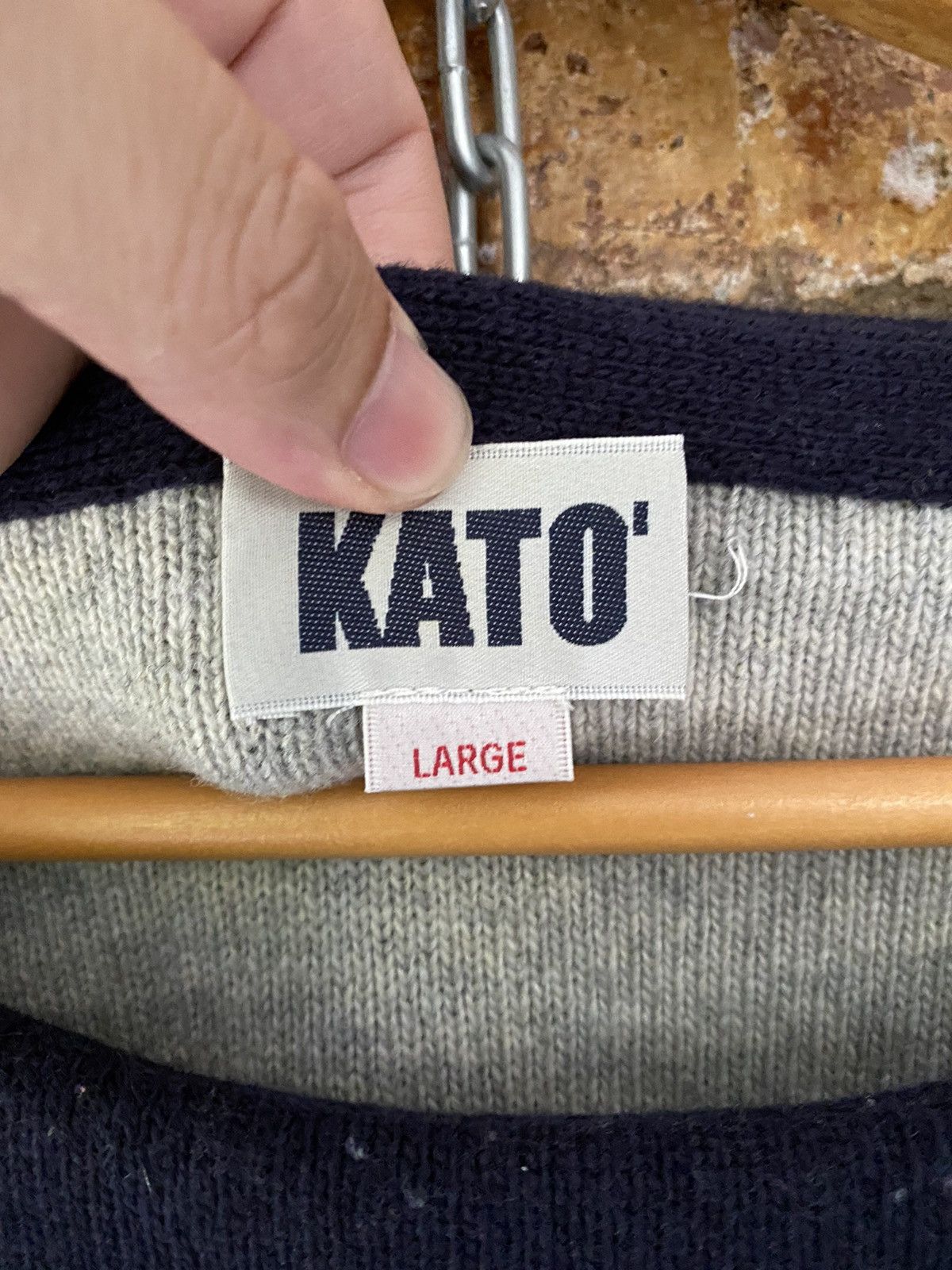 Lad Musician KATO heavy double layer wave stripe Size US L / EU 52-54 / 3 - 7 Thumbnail
