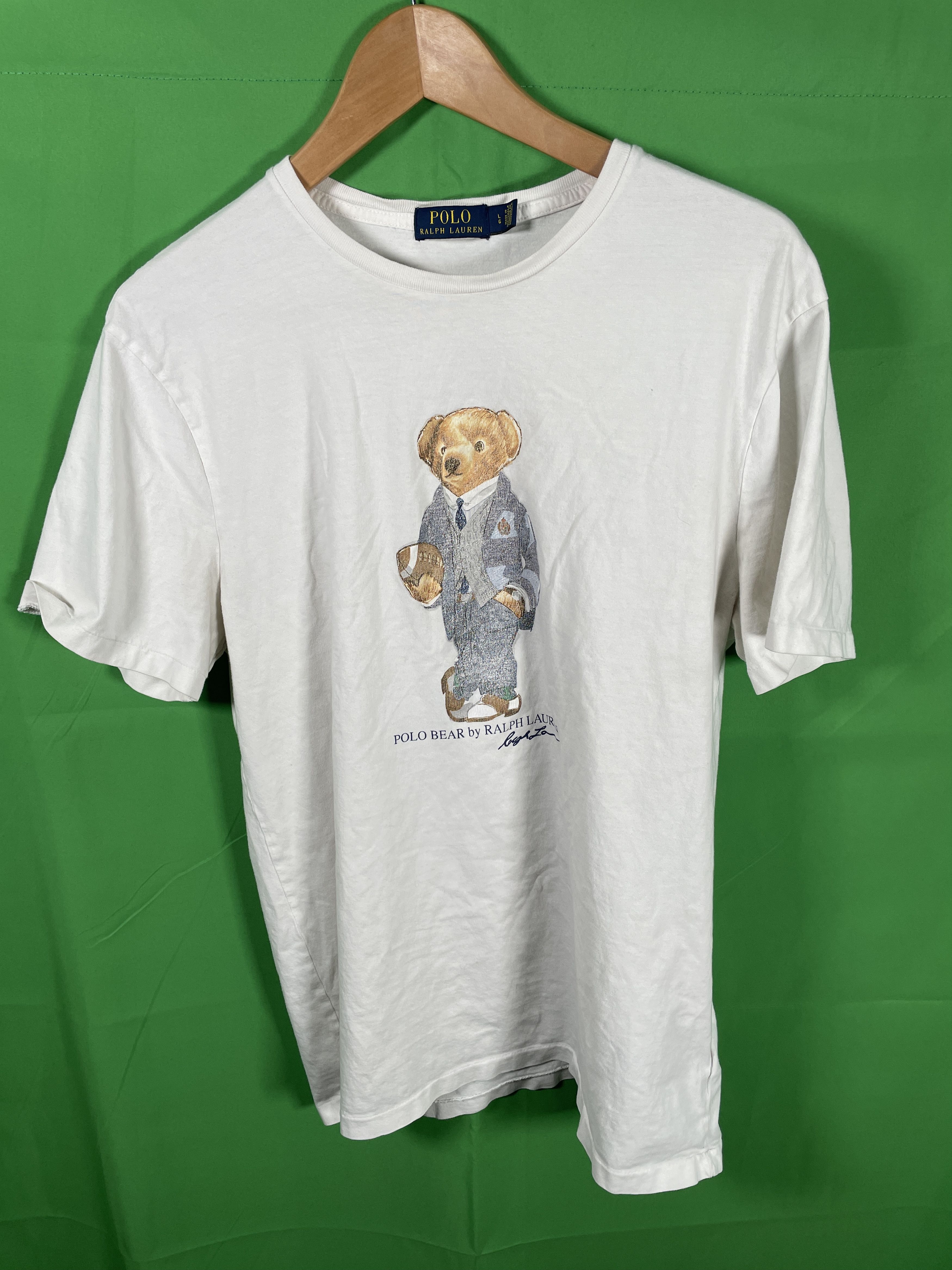 Polo bear football t shirt sale