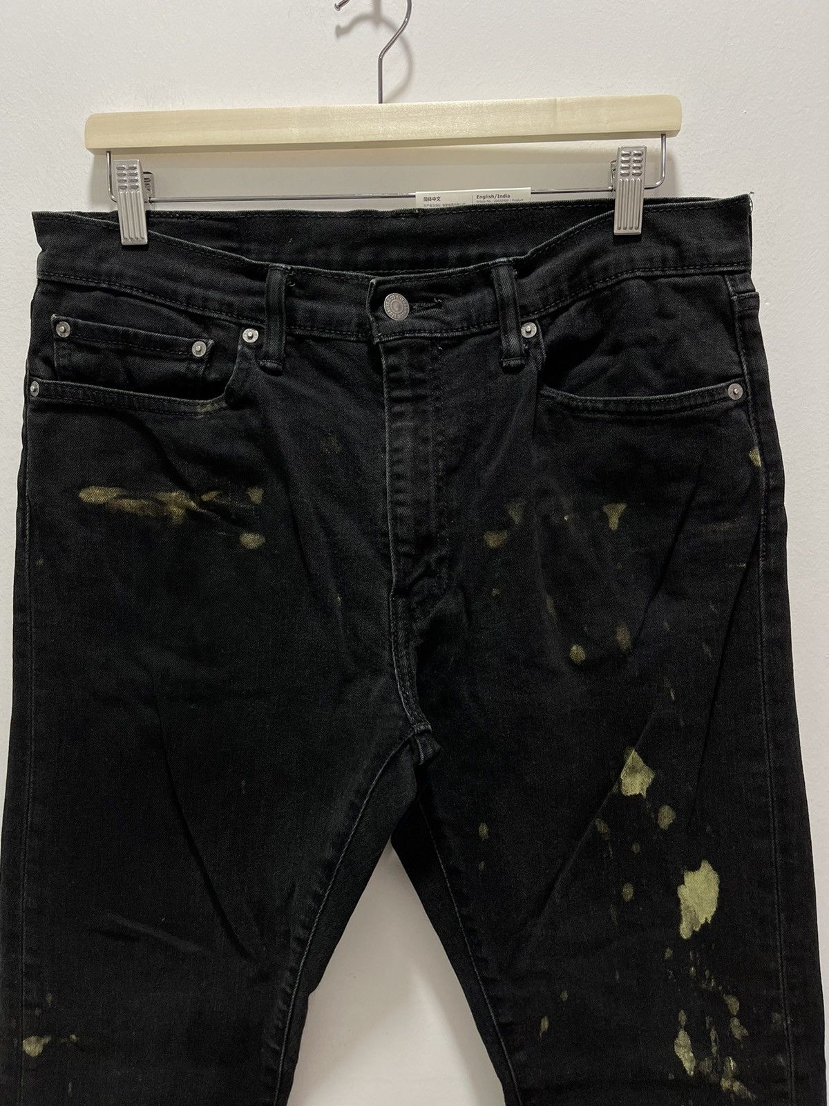 Levi's VINTAGE LEVIS 513 SPLATTER PAINTS STRETCHED DISTRESSED JEANS Size US 32 / EU 48 - 4 Thumbnail