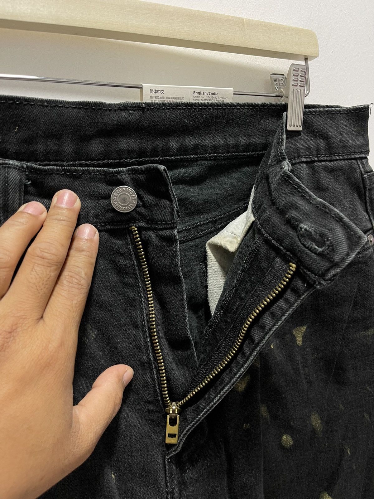 Levi's VINTAGE LEVIS 513 SPLATTER PAINTS STRETCHED DISTRESSED JEANS Size US 32 / EU 48 - 6 Thumbnail