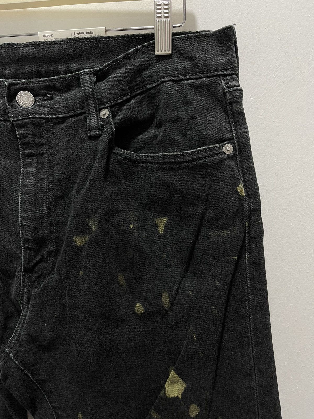 Levi's VINTAGE LEVIS 513 SPLATTER PAINTS STRETCHED DISTRESSED JEANS Size US 32 / EU 48 - 2 Thumbnail