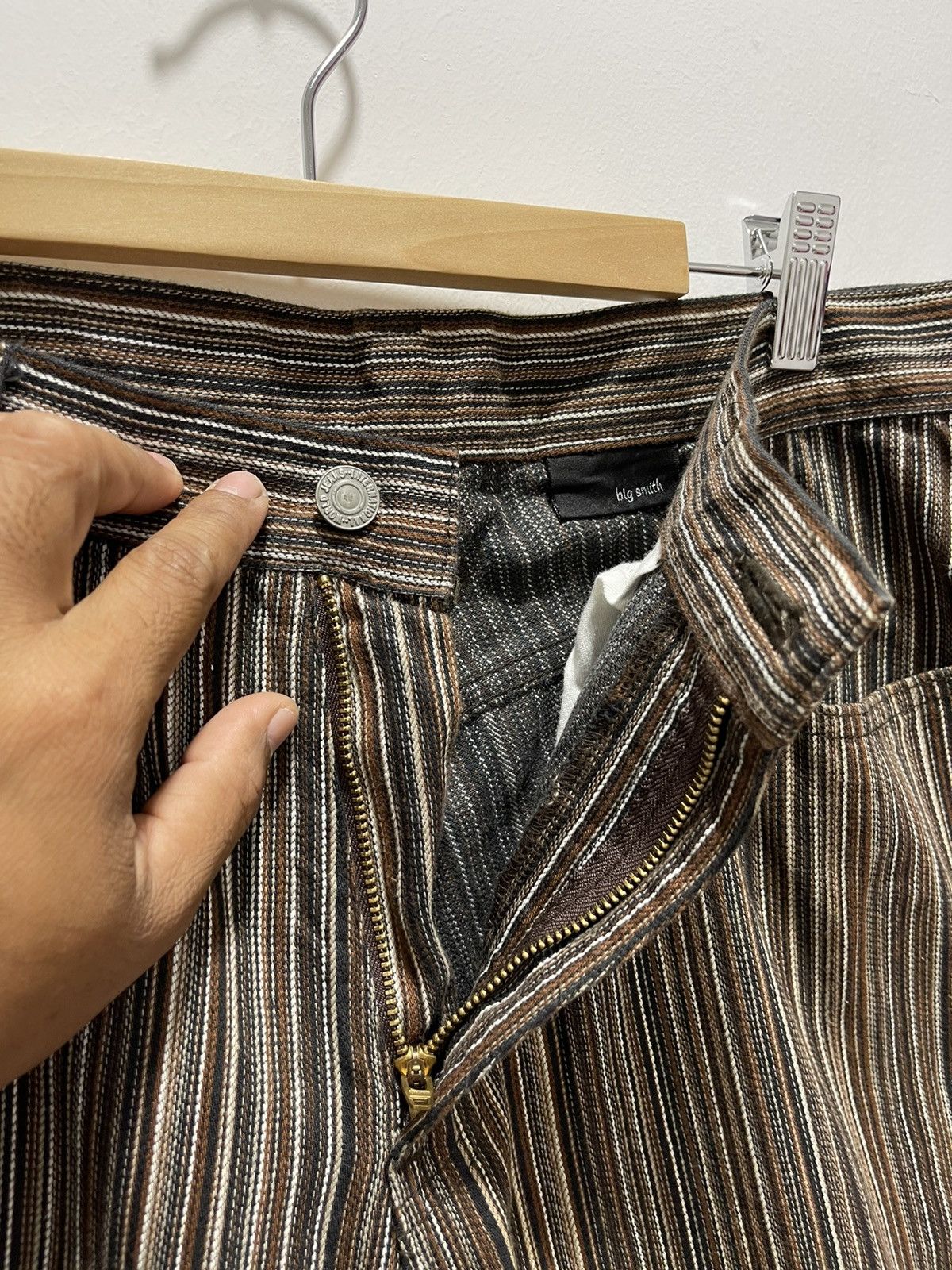 Japanese Brand JAPANESE BIG SMITH VERTICAL STRIPED PANTS MADE IN JAPAN Size US 32 / EU 48 - 6 Thumbnail