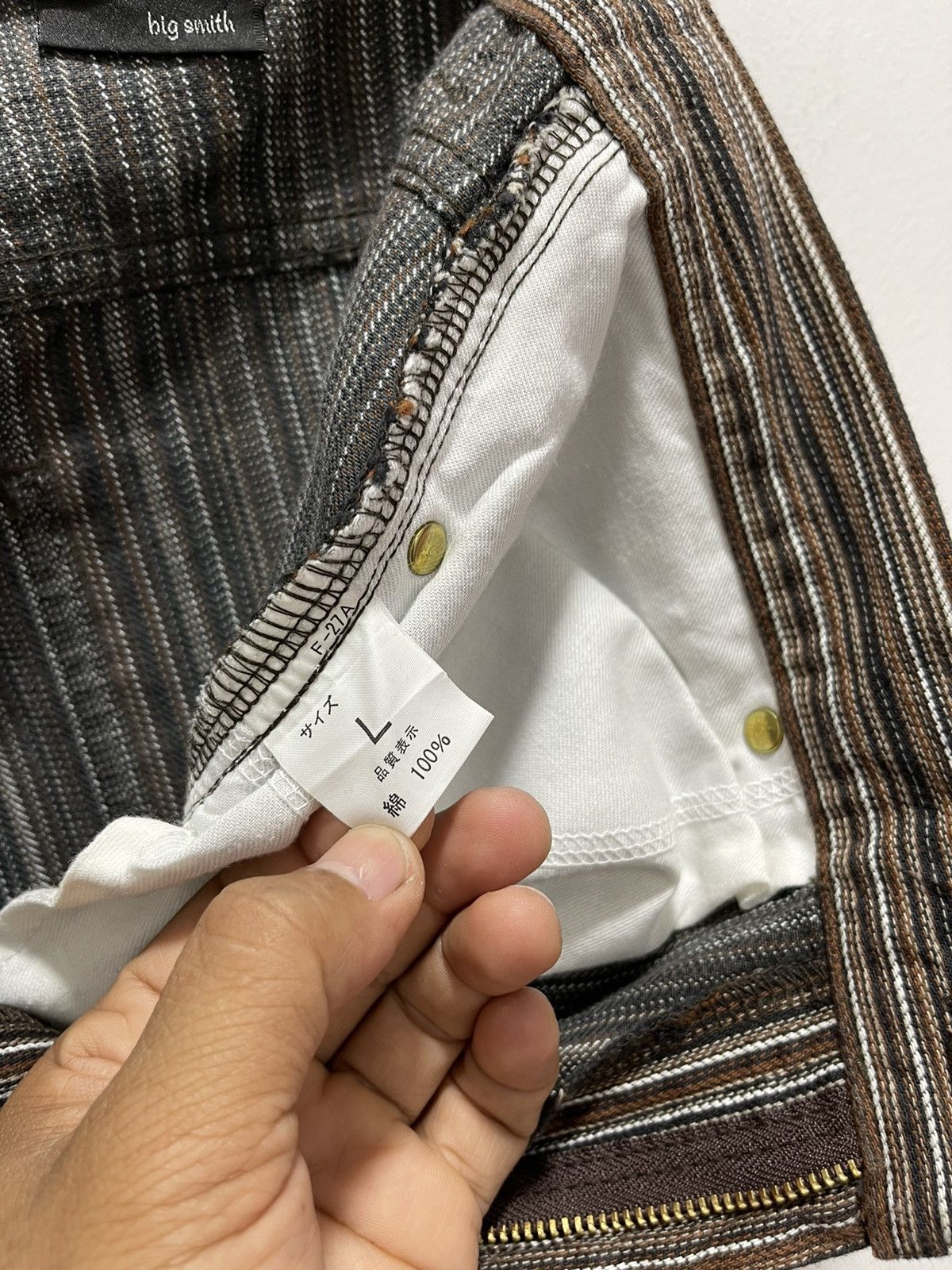 Japanese Brand JAPANESE BIG SMITH VERTICAL STRIPED PANTS MADE IN JAPAN Size US 32 / EU 48 - 13 Thumbnail