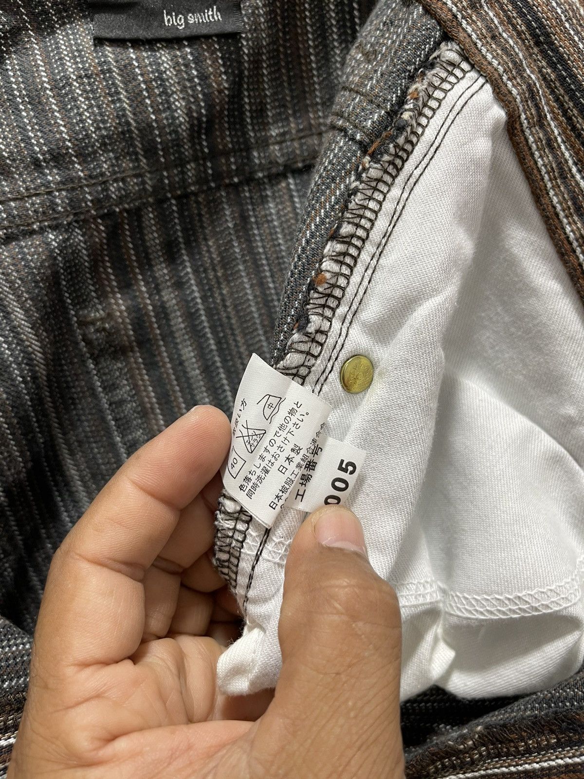 Japanese Brand JAPANESE BIG SMITH VERTICAL STRIPED PANTS MADE IN JAPAN Size US 32 / EU 48 - 14 Thumbnail