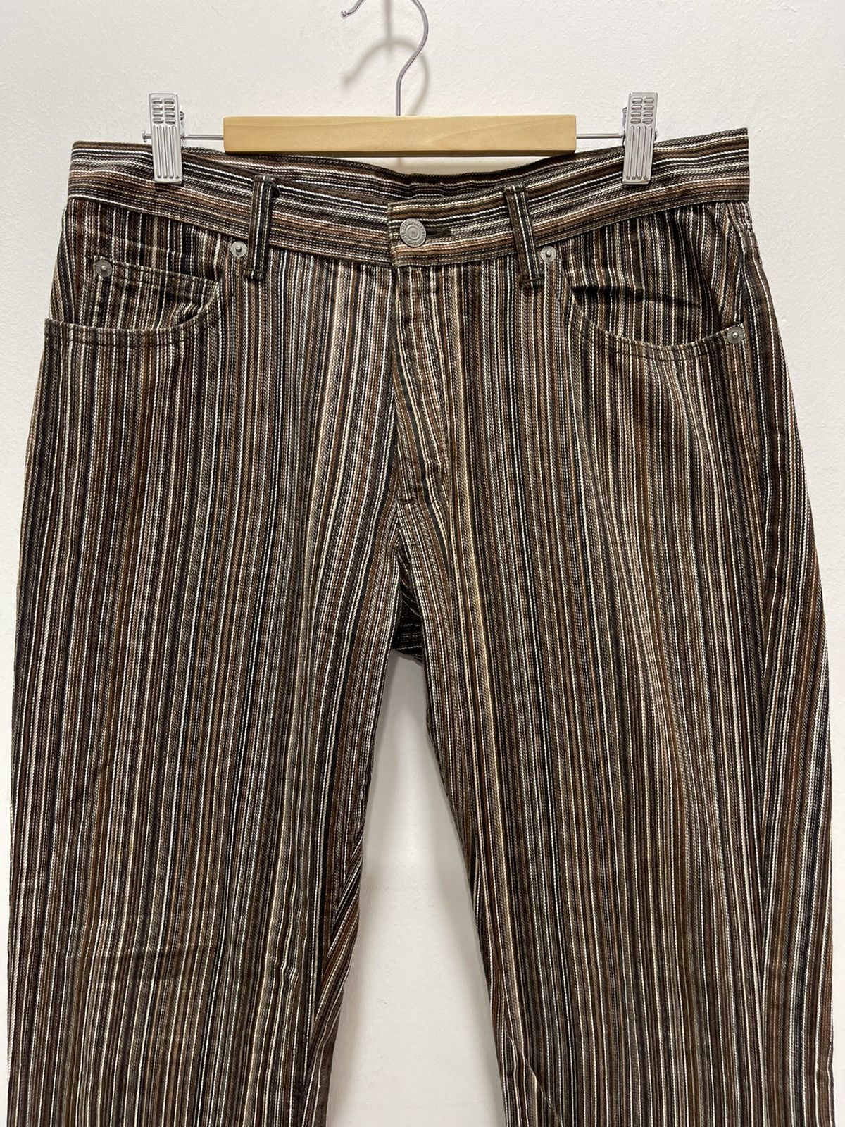 Japanese Brand JAPANESE BIG SMITH VERTICAL STRIPED PANTS MADE IN JAPAN Size US 32 / EU 48 - 4 Thumbnail