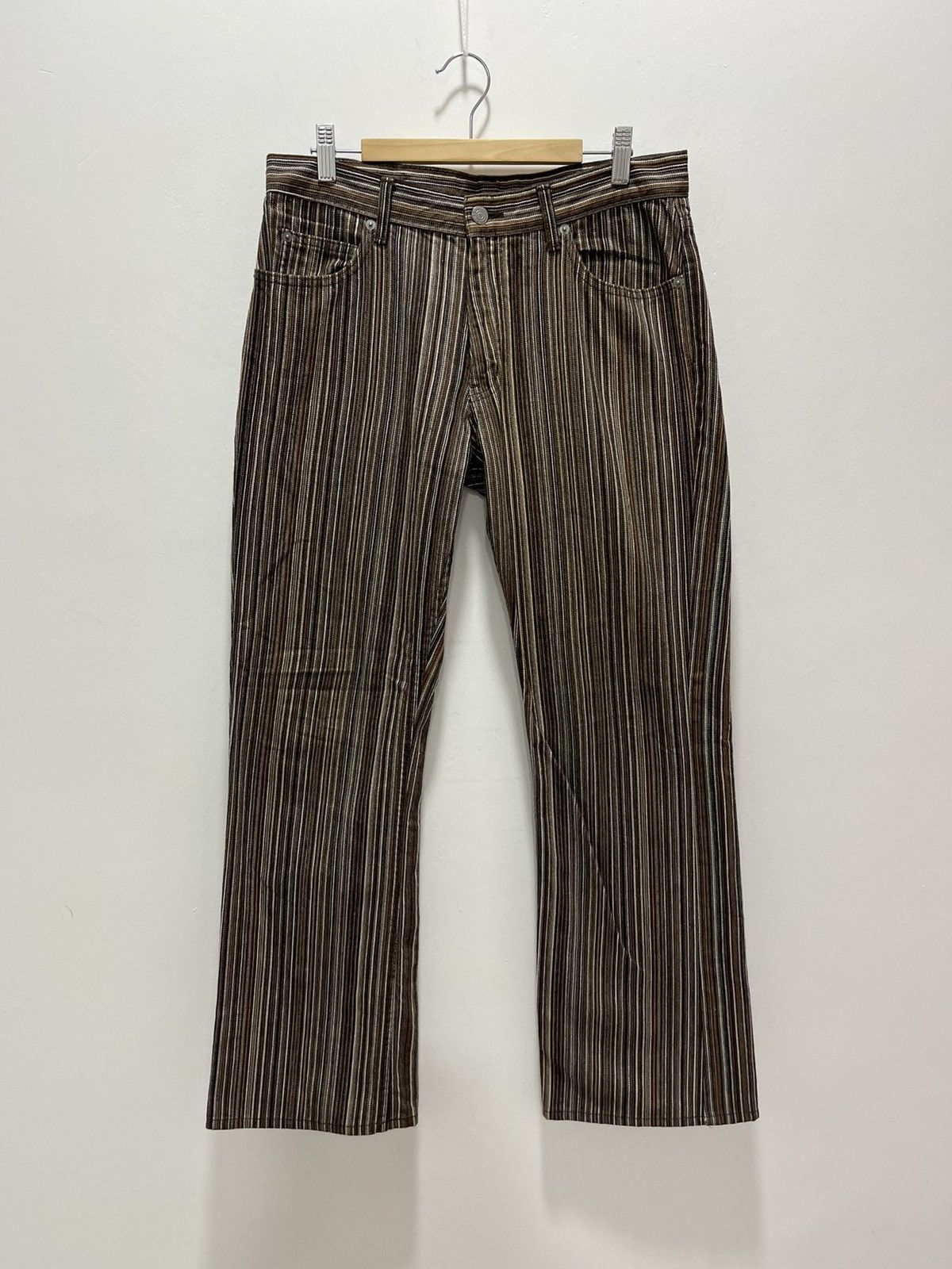 Japanese Brand JAPANESE BIG SMITH VERTICAL STRIPED PANTS MADE IN JAPAN Size US 32 / EU 48 - 1 Thumbnail