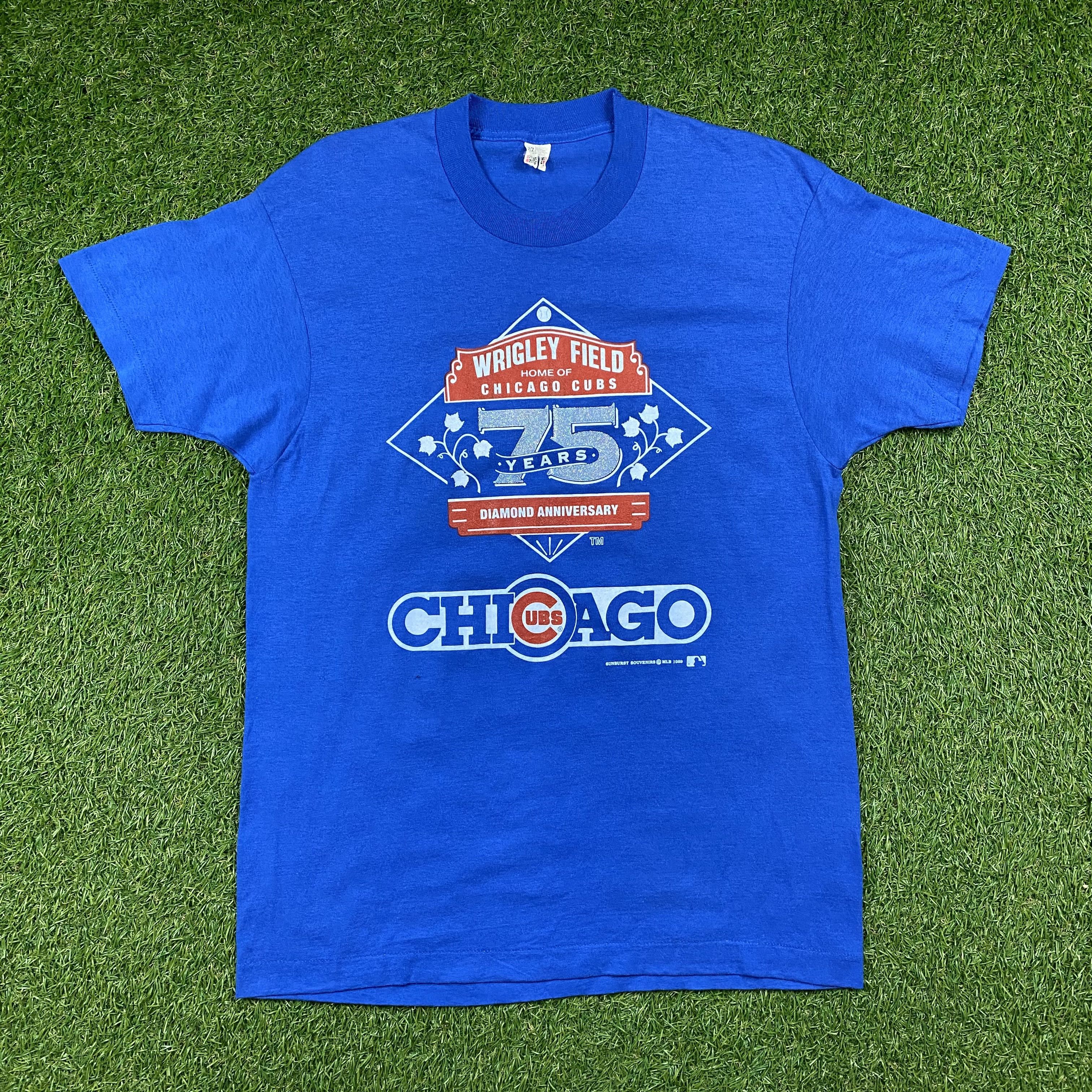 Vintage Vintage 80s Chicago Cubs MLB T-Shirt Size L Size US L / EU 52-54 / 3 - 1 Thumbnail