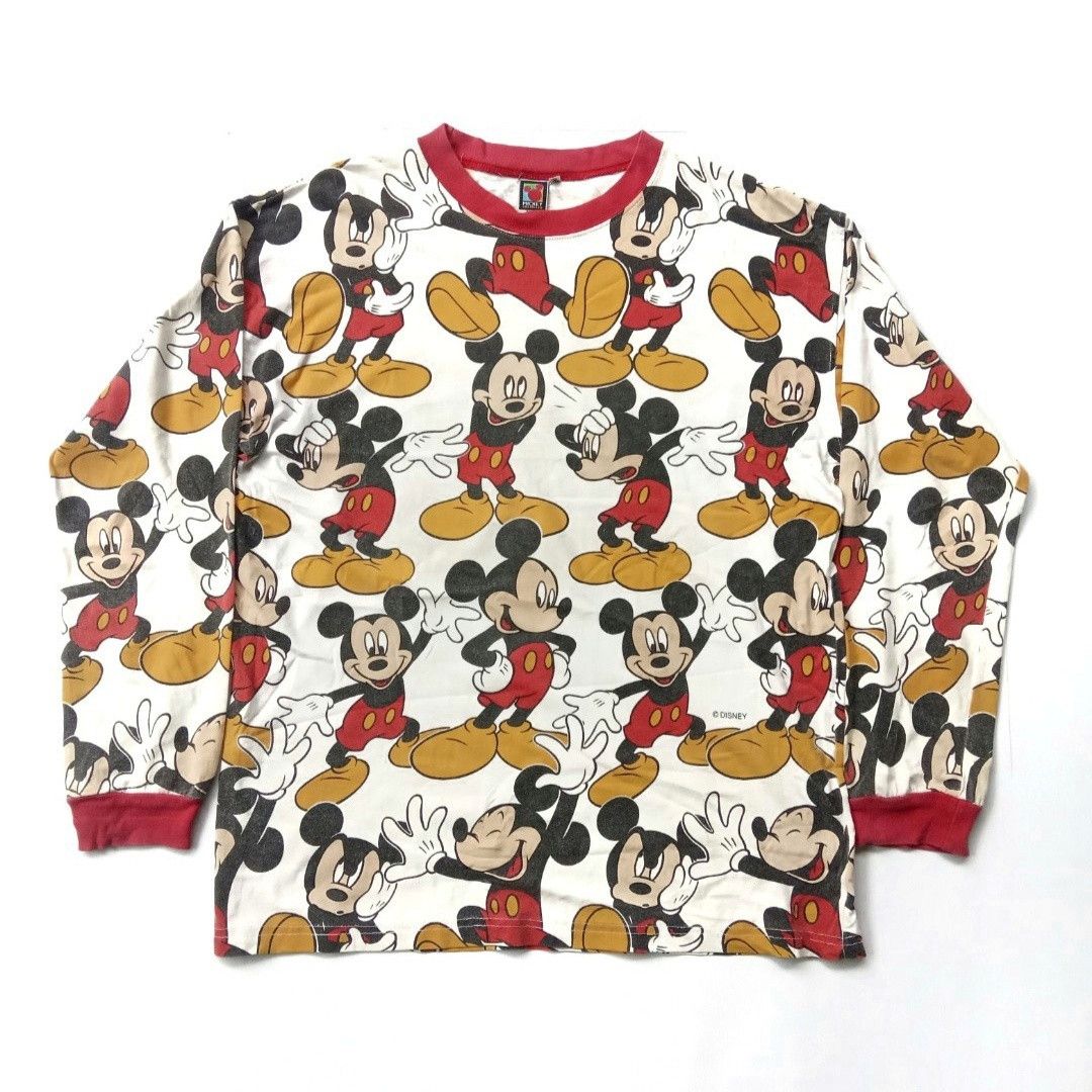 Vintage 90s Mickey Mouse Allover Longsleeve