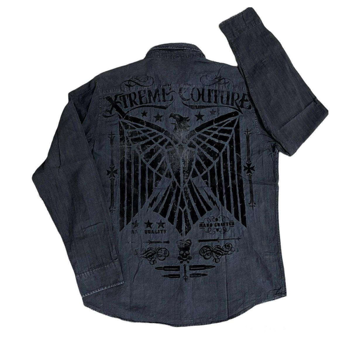 Japanese Brand × Seditionaries × Vintage VINTAGE🔥🔥CROSS EXTREME COUTURE BUTTON UP BIG PRINT BACK Size US L / EU 52-54 / 3 - 3 Thumbnail
