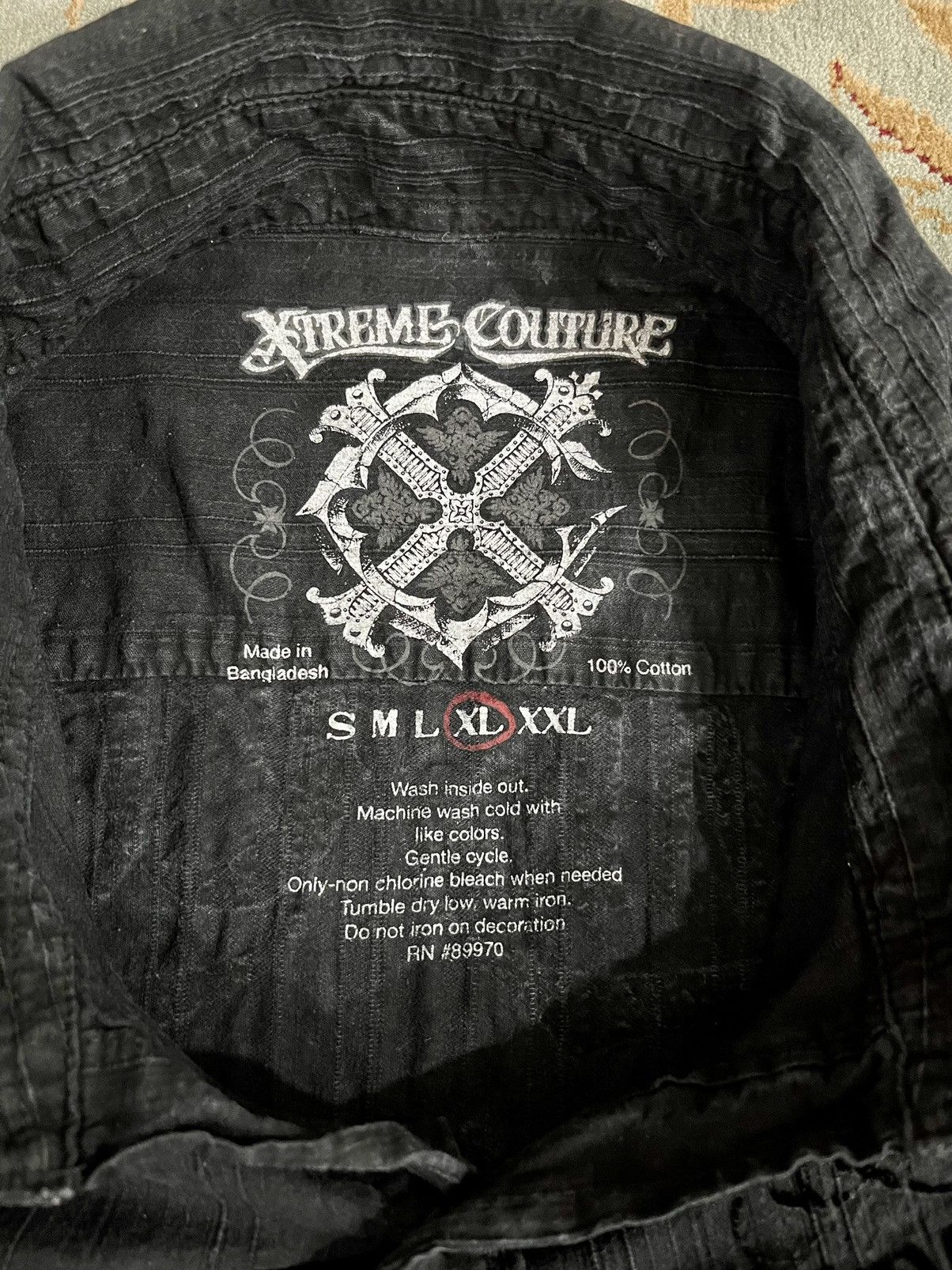 Japanese Brand × Seditionaries × Vintage VINTAGE🔥🔥CROSS EXTREME COUTURE BUTTON UP BIG PRINT BACK Size US L / EU 52-54 / 3 - 5 Thumbnail