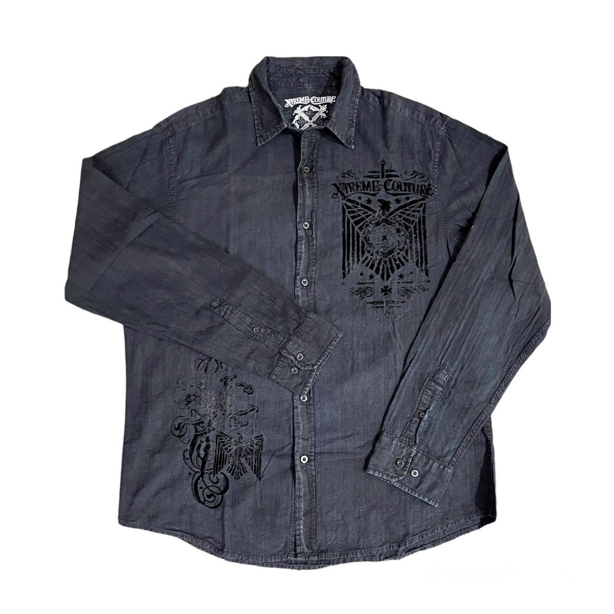 Japanese Brand × Seditionaries × Vintage VINTAGE🔥🔥CROSS EXTREME COUTURE BUTTON UP BIG PRINT BACK Size US L / EU 52-54 / 3 - 2 Thumbnail