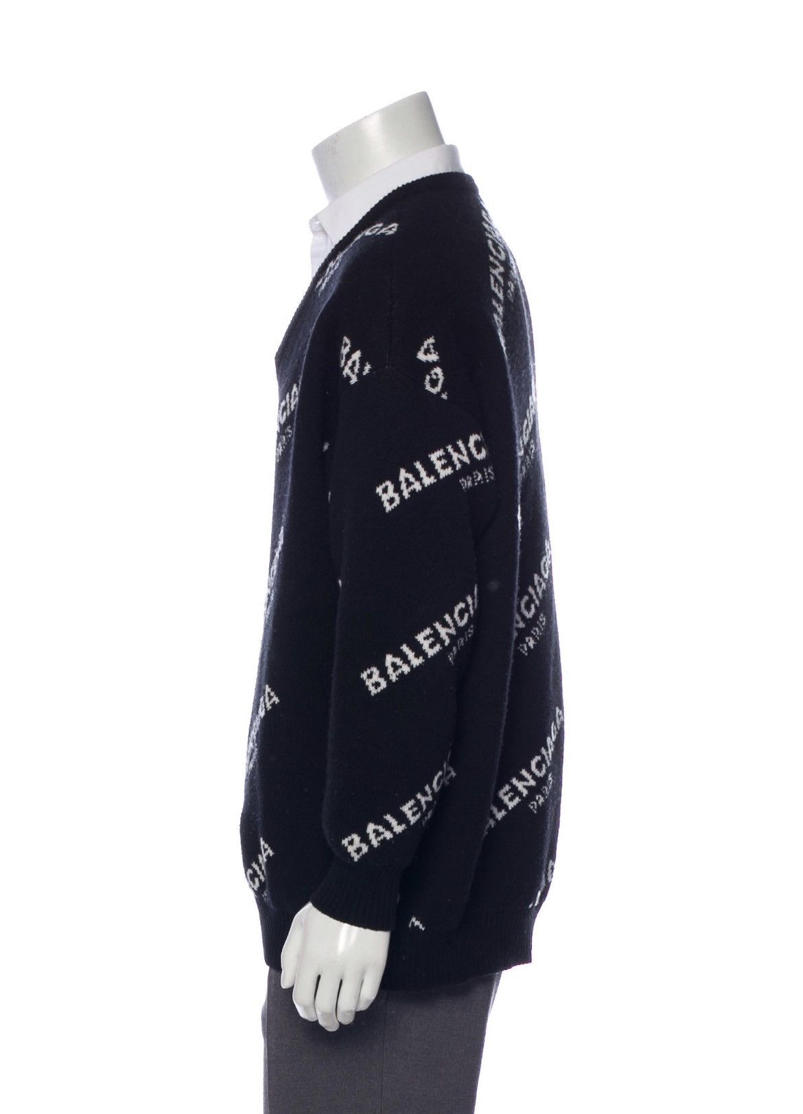 Balenciaga Balenciaga Intarsia Sweater Size US M / EU 48-50 / 2 - 2 Thumbnail