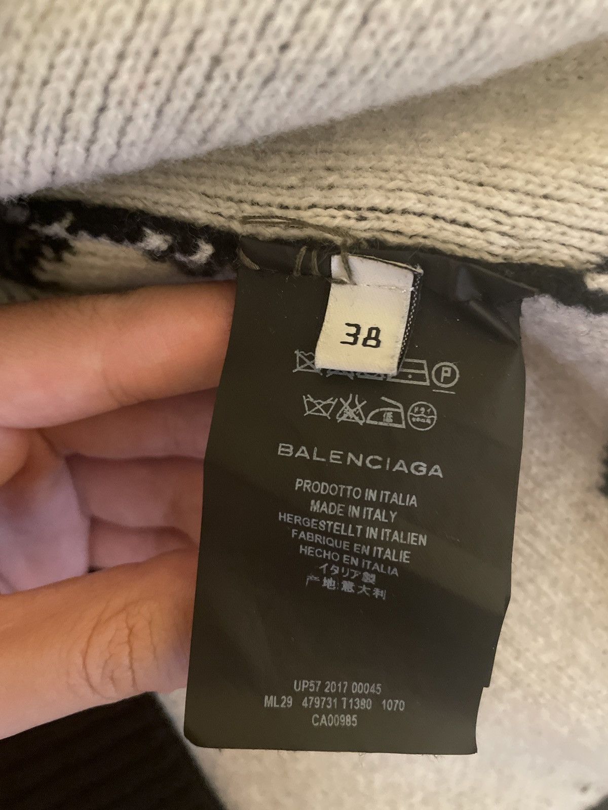 Balenciaga Balenciaga Intarsia Sweater Size US M / EU 48-50 / 2 - 4 Thumbnail