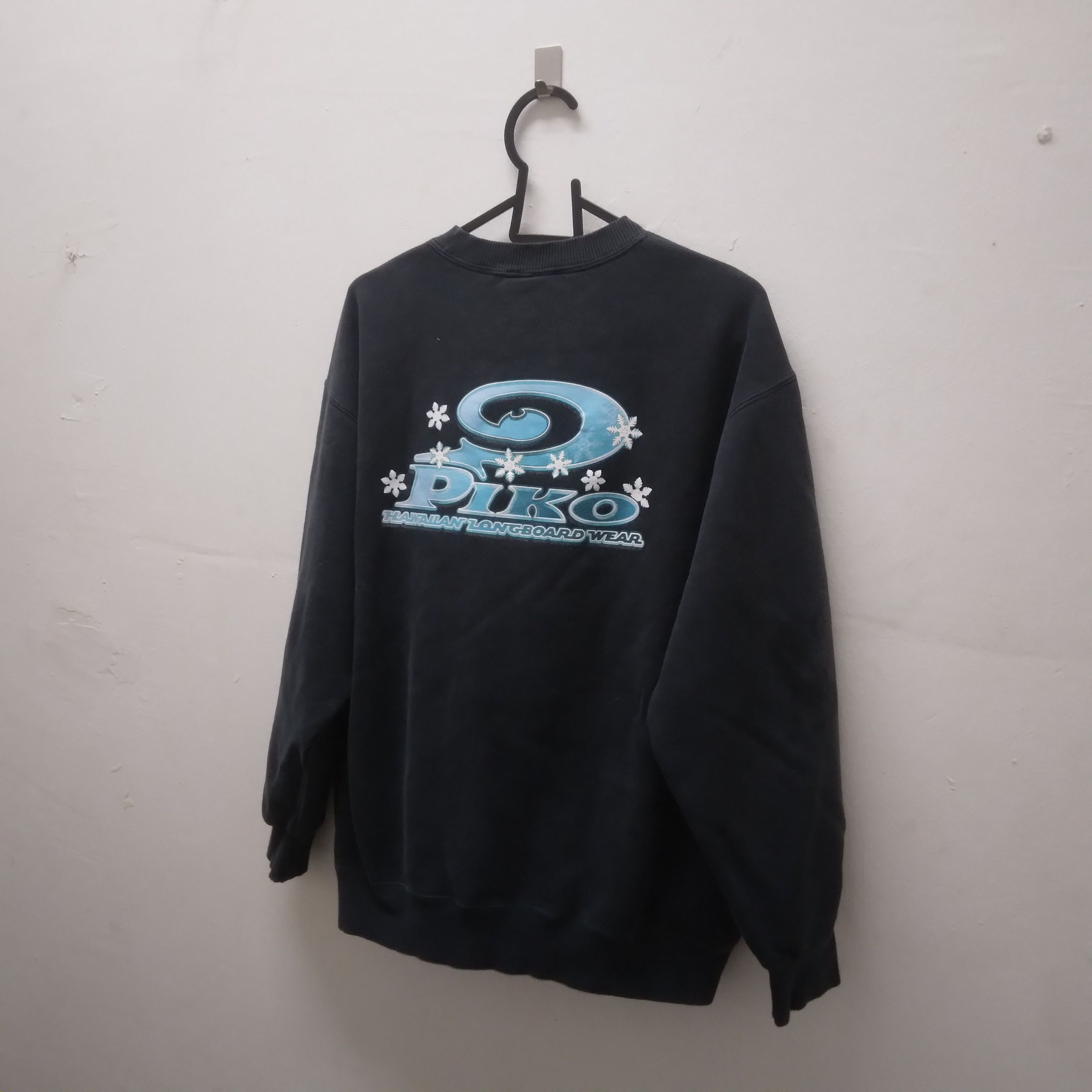 Japanese Brand × Vintage VTG Piko Hawaiian Longboard Big Logo Sweatshirt Size US M / EU 48-50 / 2 - 2 Thumbnail