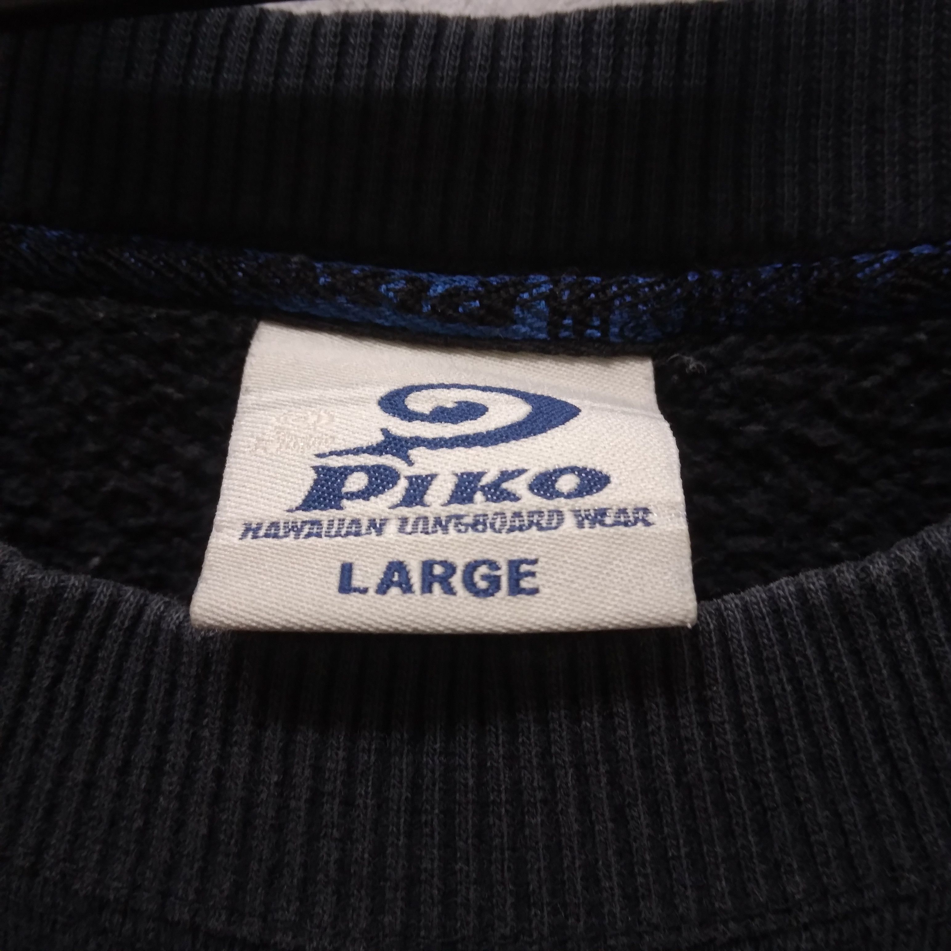 Japanese Brand × Vintage VTG Piko Hawaiian Longboard Big Logo Sweatshirt Size US M / EU 48-50 / 2 - 8 Thumbnail