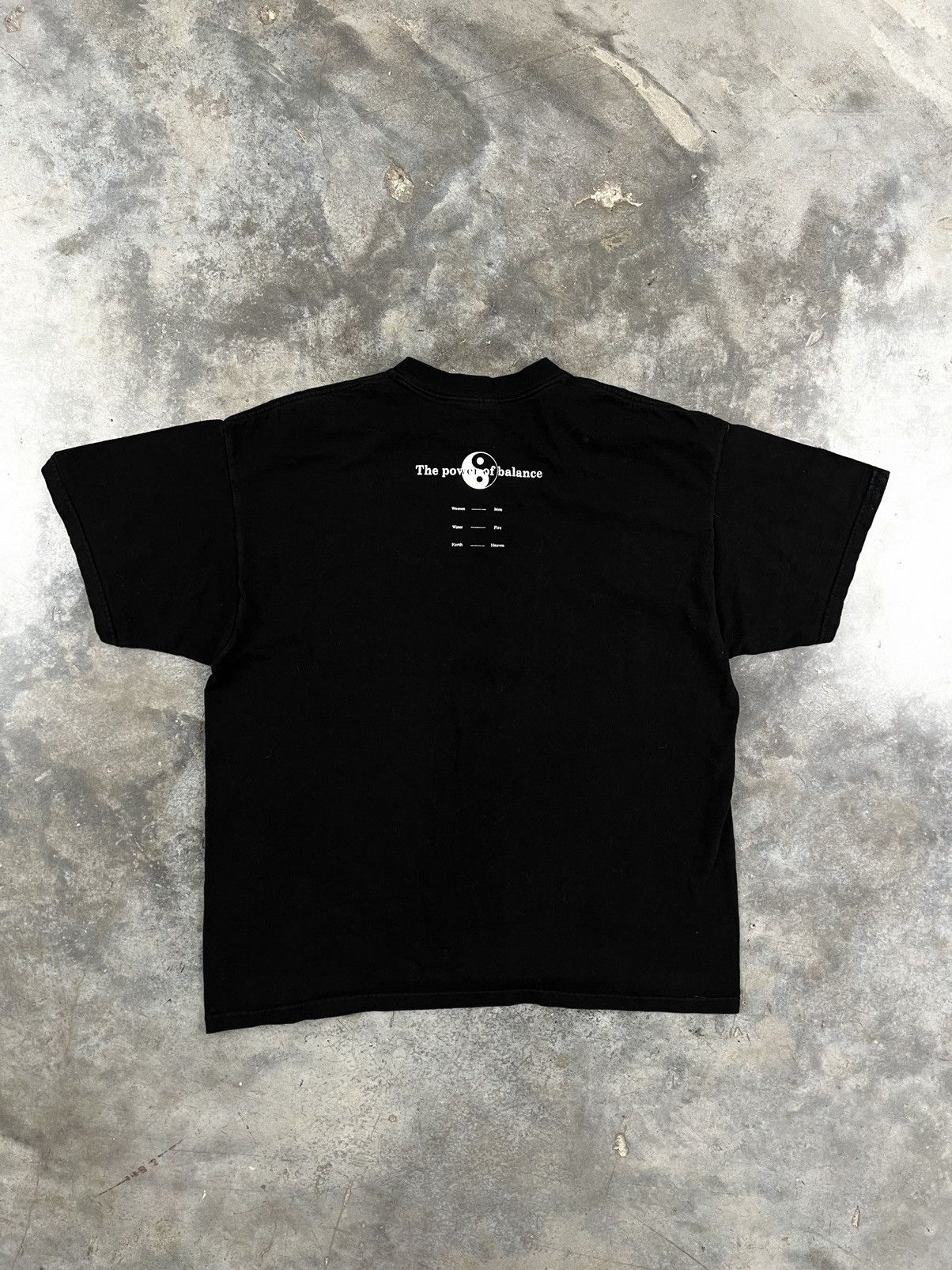 Japanese Brand Vintage Yin Yang Power Of Balance Logo Tee Black XXL / 2XL Size US XXL / EU 58 / 5 - 3 Thumbnail