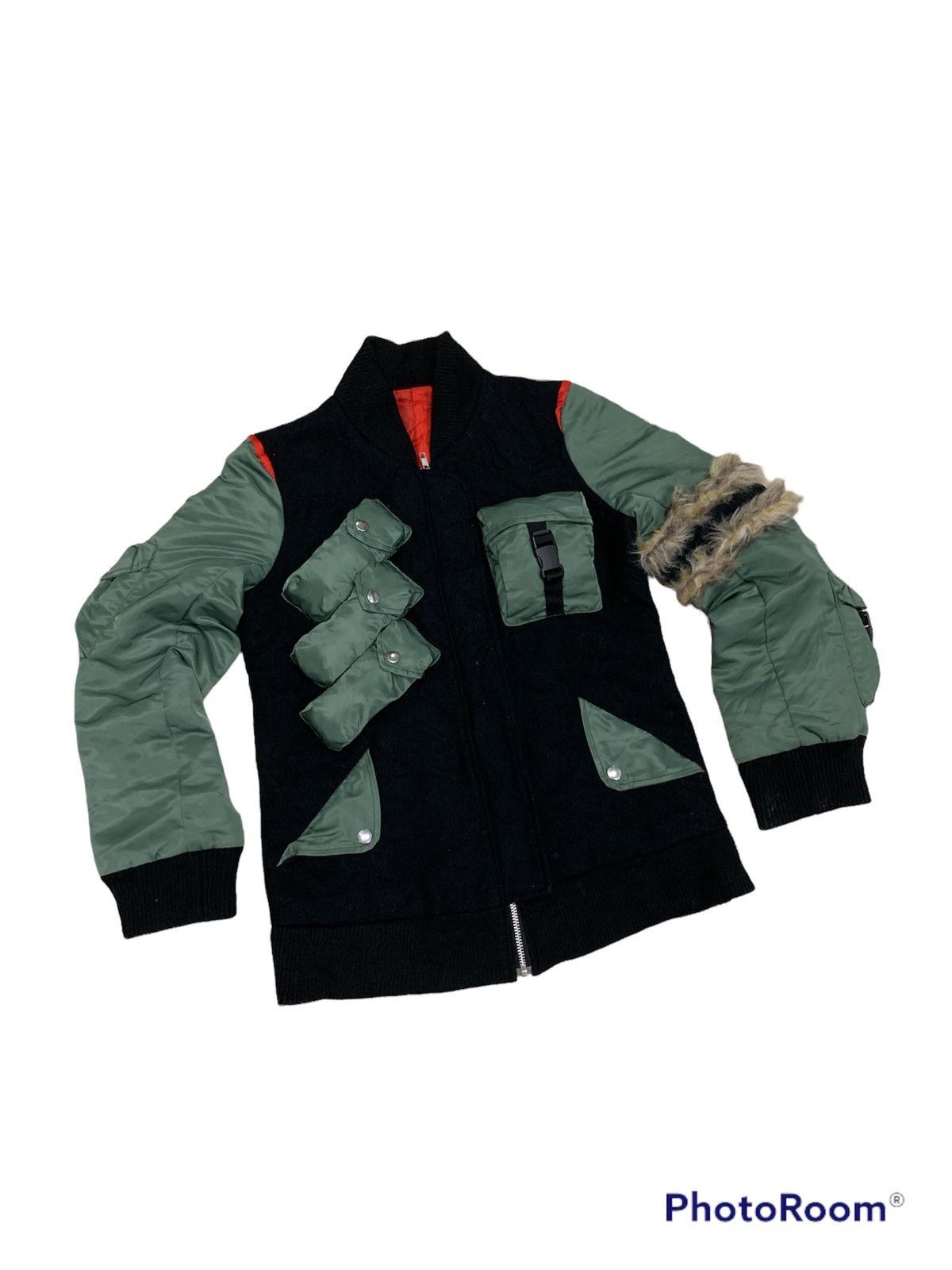 Japanese Brand BRAIN DAMAGE ADDICTION BY SEXY DYNAMITE MULTIPOCKETS JACKET Size US S / EU 44-46 / 1 - 1 Thumbnail