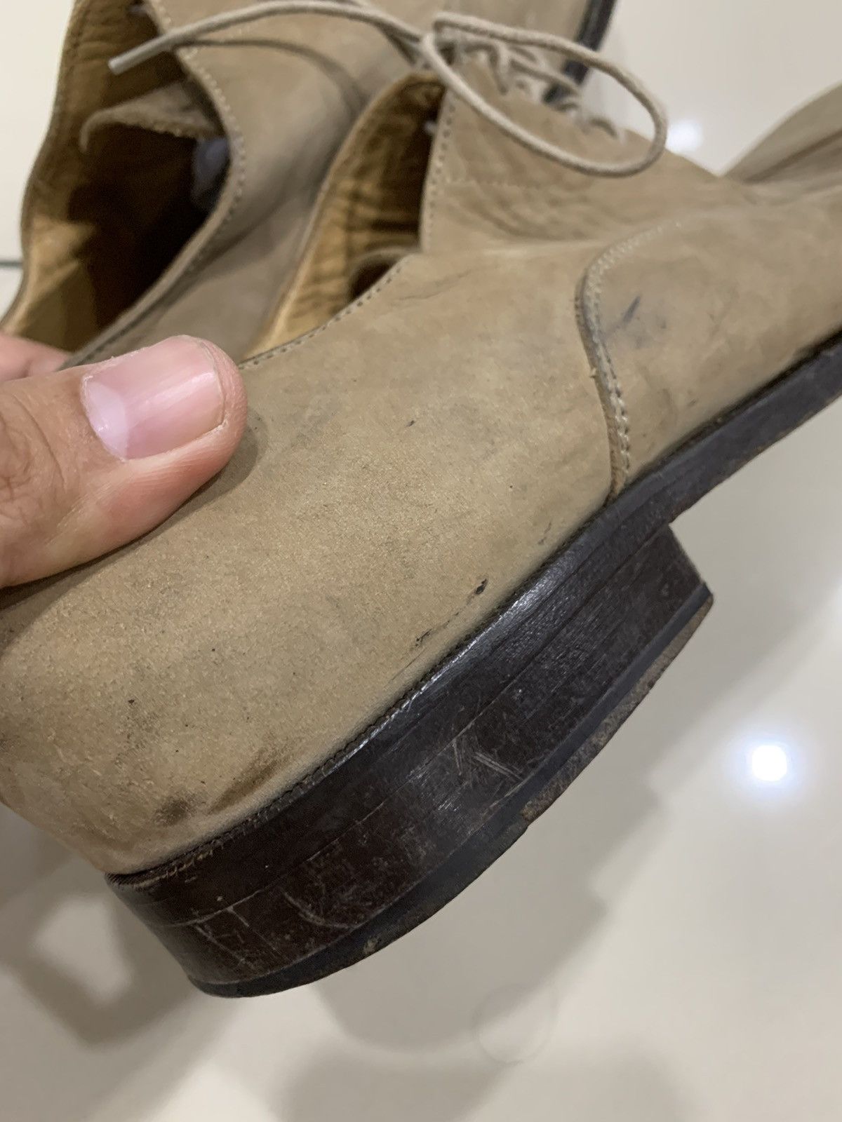 Acne Studios ACNE STUDIOS SUEDE LEATHER OXFORD SHOES Size US 8 / EU 41 - 7 Thumbnail